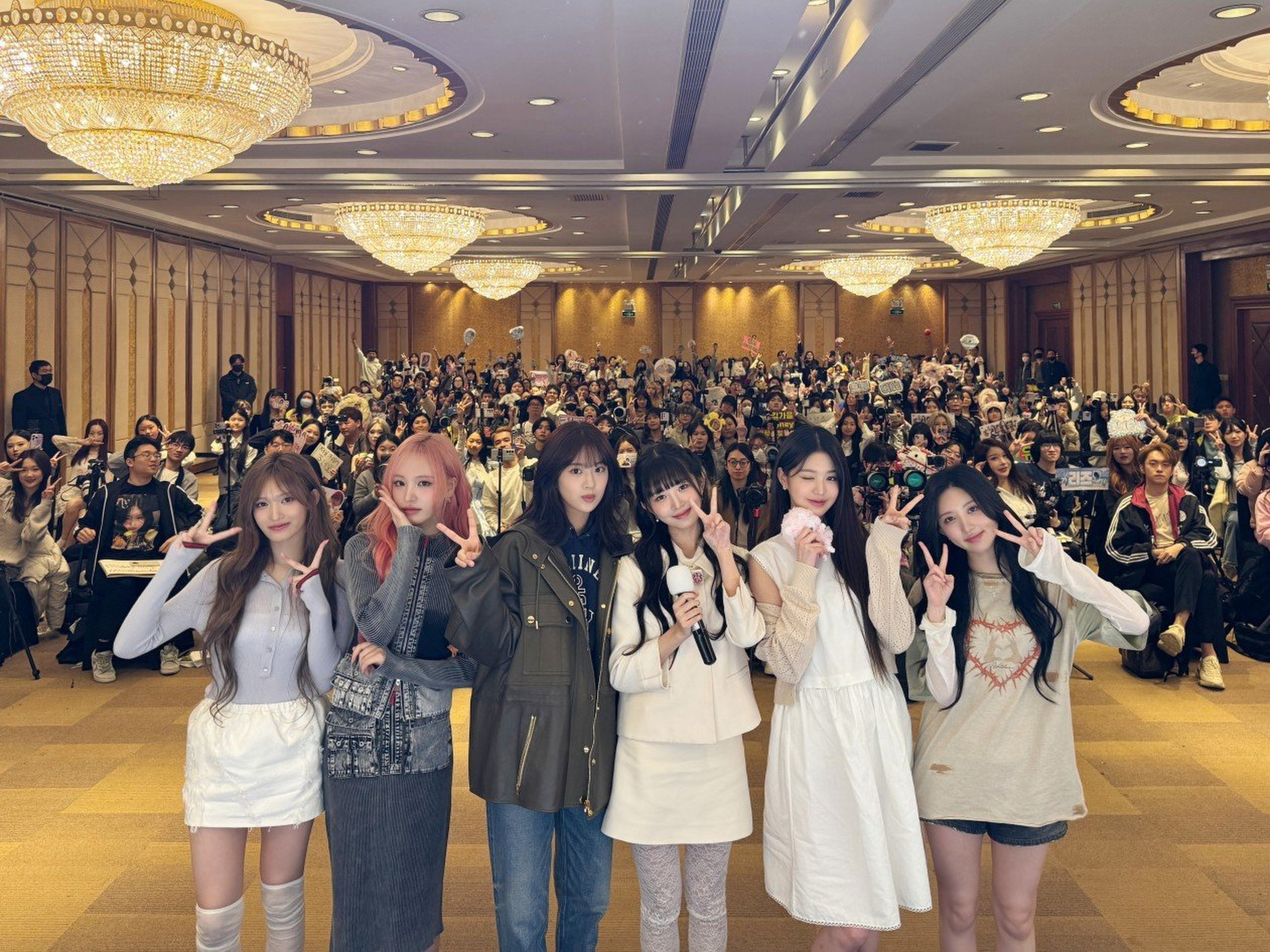 K-pop group IVE held a signing event in Shanghai on Thursday. Photo: Handout