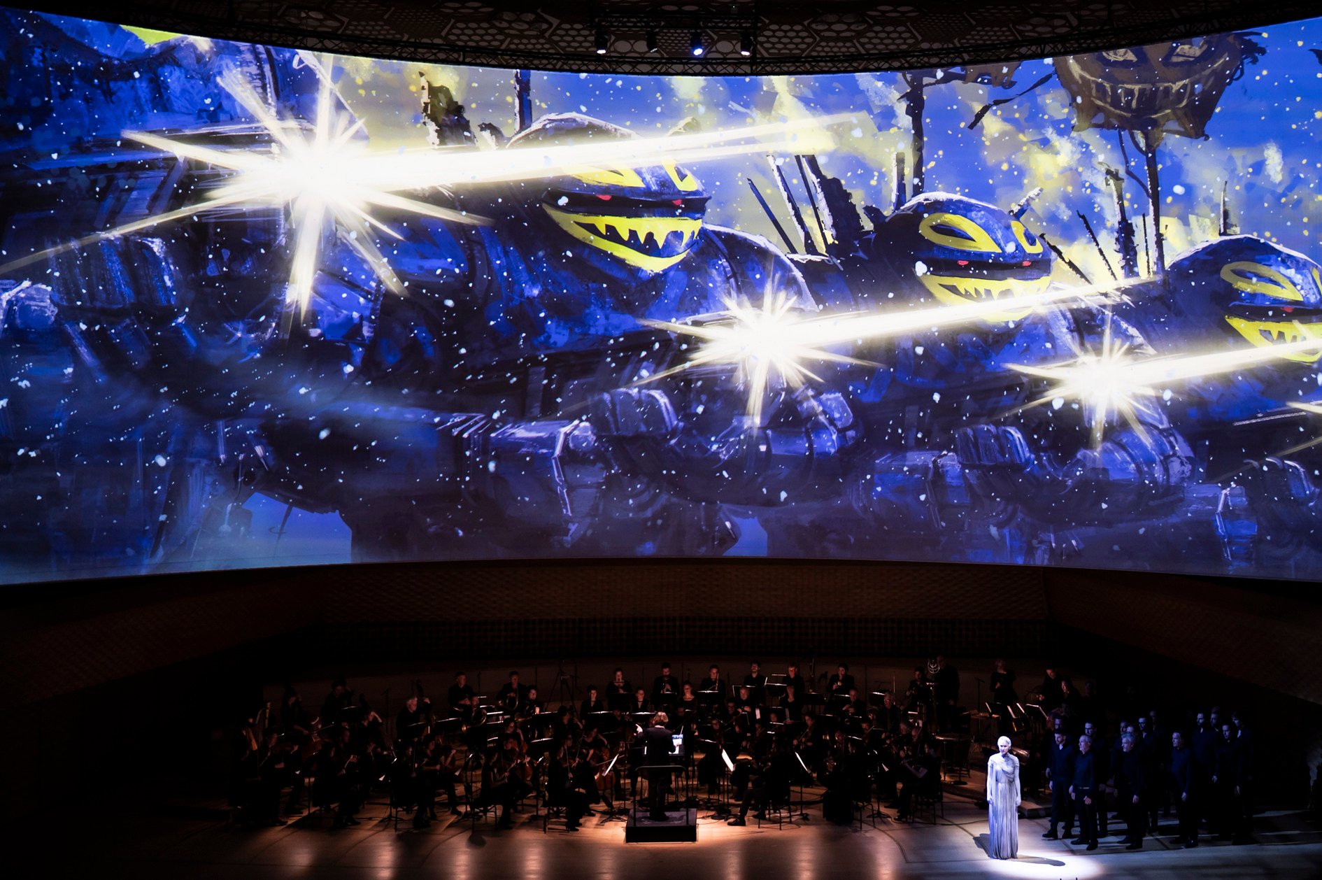 A scene from Beethoven Wars: A Battle for Peace. Described as the first “manga opera”, it will be performed by the Insula Orchestra and Accentus chamber choir from March 26-28, 2025 as part of the 53rd Hong Kong Arts Festival. Photo: HKAF