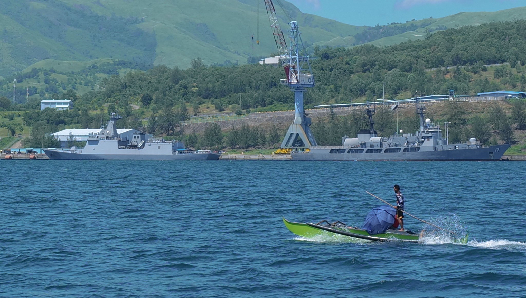 Philippine Navy vessels docked at Subic Bay in Zambales. Photo: Jeoffrey Maitem