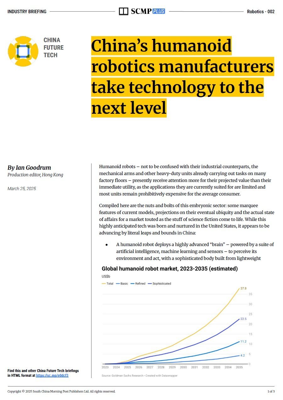 China makes a big bet on humanoid robots
