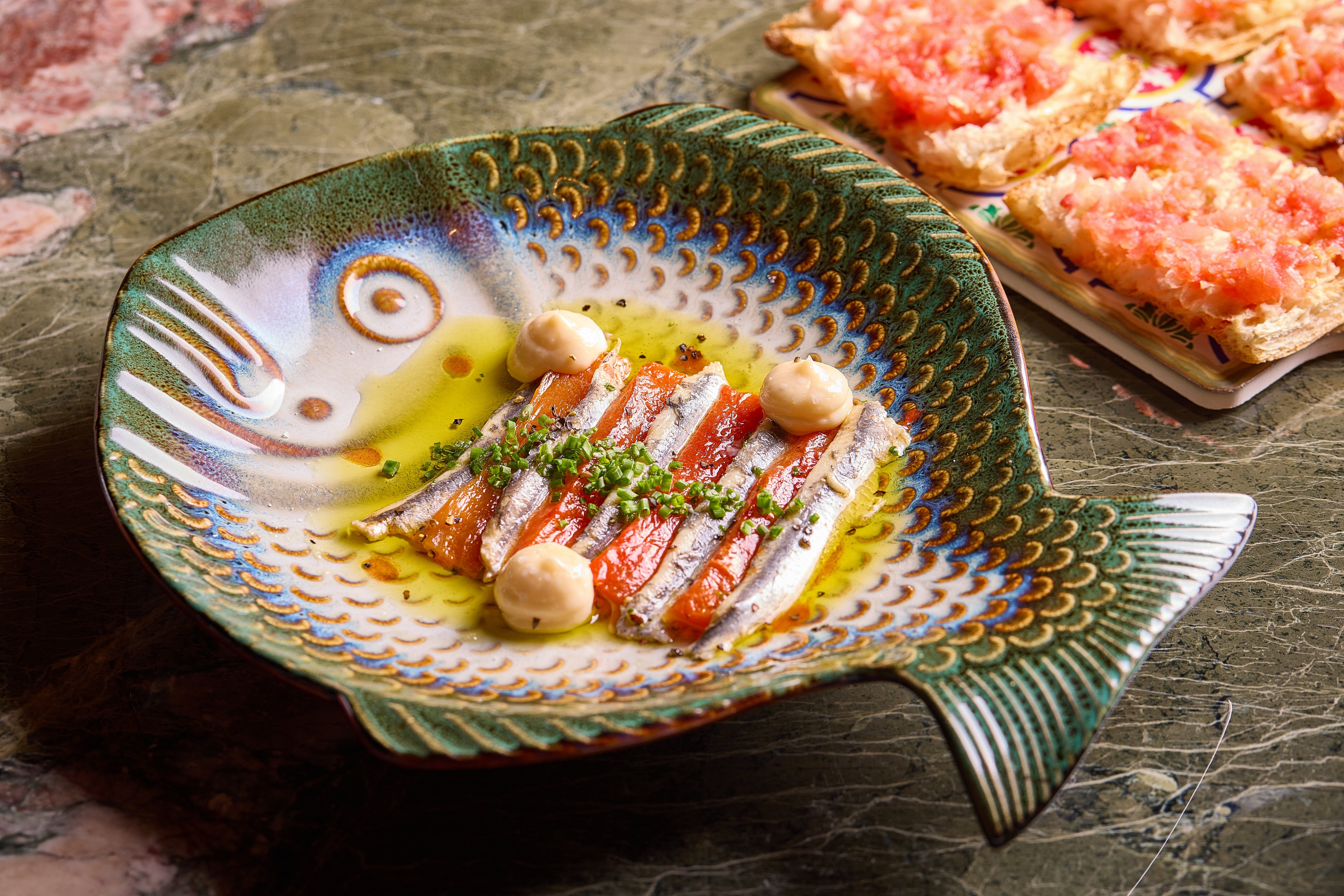 A cured sardine dish from La Rambla. Photo: La Rambla