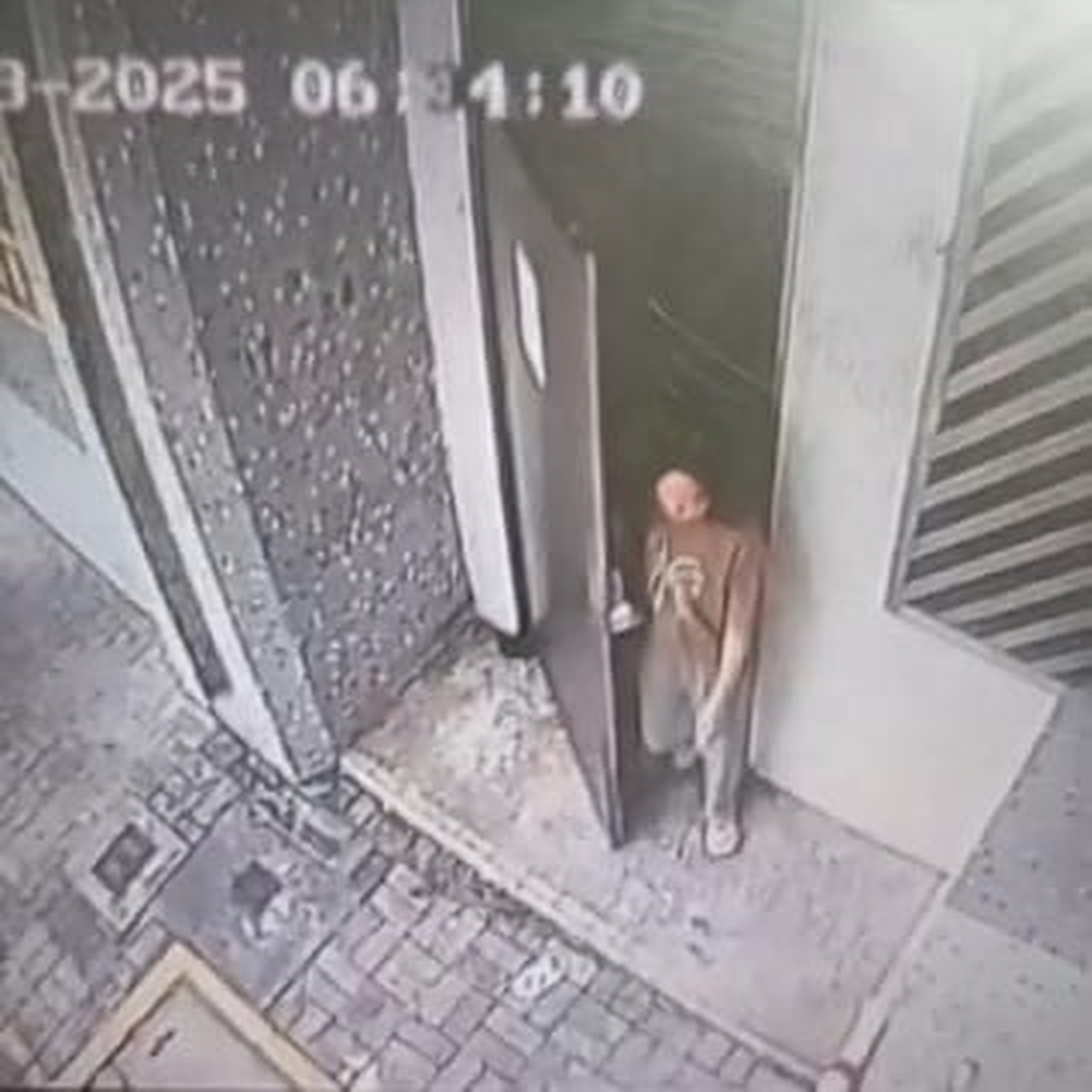 Surveillance cameras showed the woman leaving her neighbourhood last week. Photo: Handout