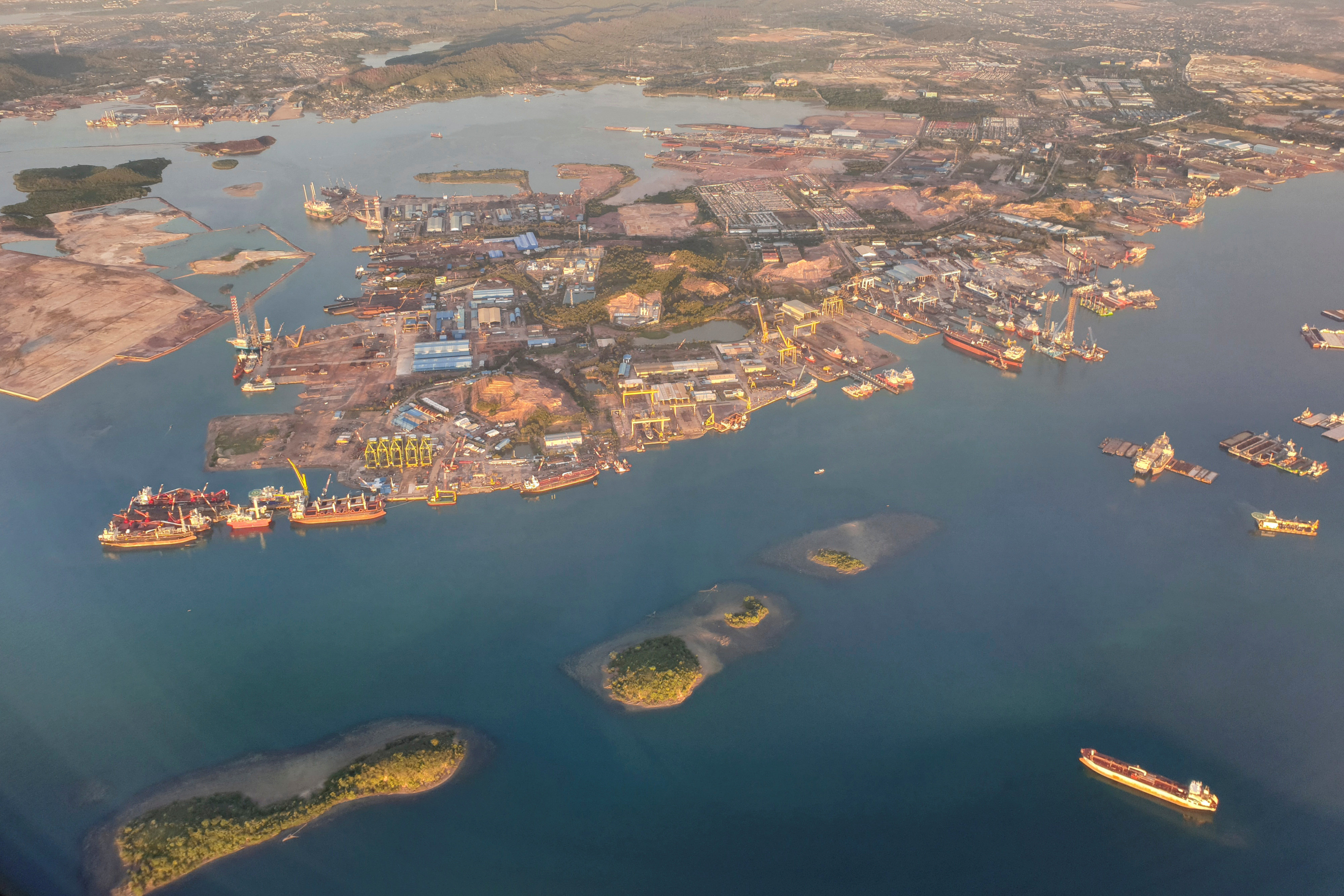 Shipyards on Batam island in Indonesia’s Riau Islands province. Batam’s economy has been on the mend since the pandemic. Photo: Reuters