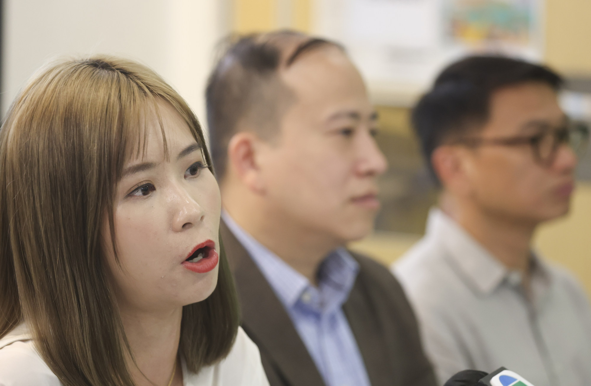 Augusta Yim (left), a counsellor at Zion Social Service Yuk Lai Hin Counselling Centre, has suggested using the tax revenue from basketball gambling to offer counselling services for gambling addiction. Photo: Edmond So