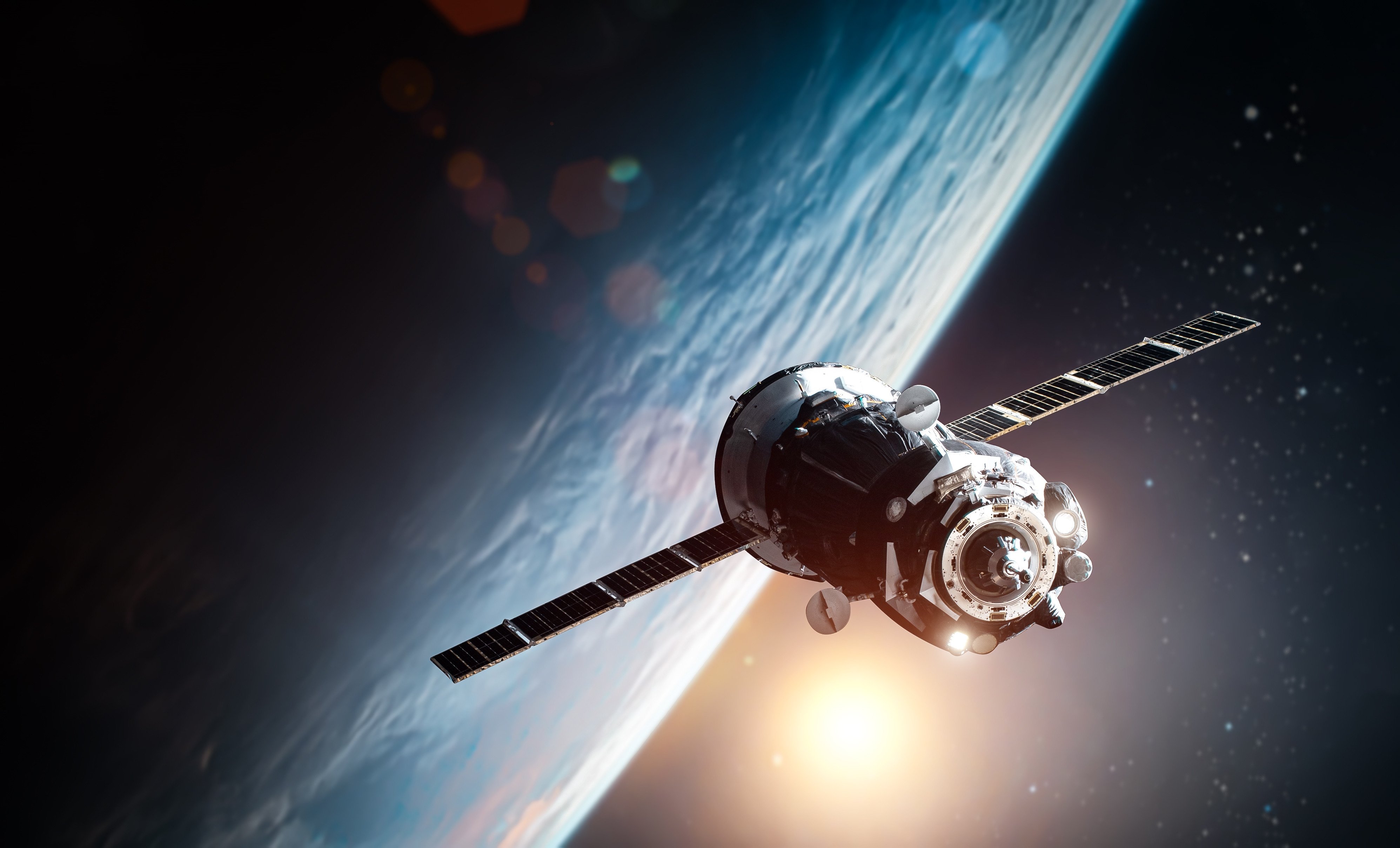 Artist’s representation of a spacecraft in a near-Earth orbit. On Thursday, Pentagon officials discussed accelerating the militarisation of space. Image: Shutterstock