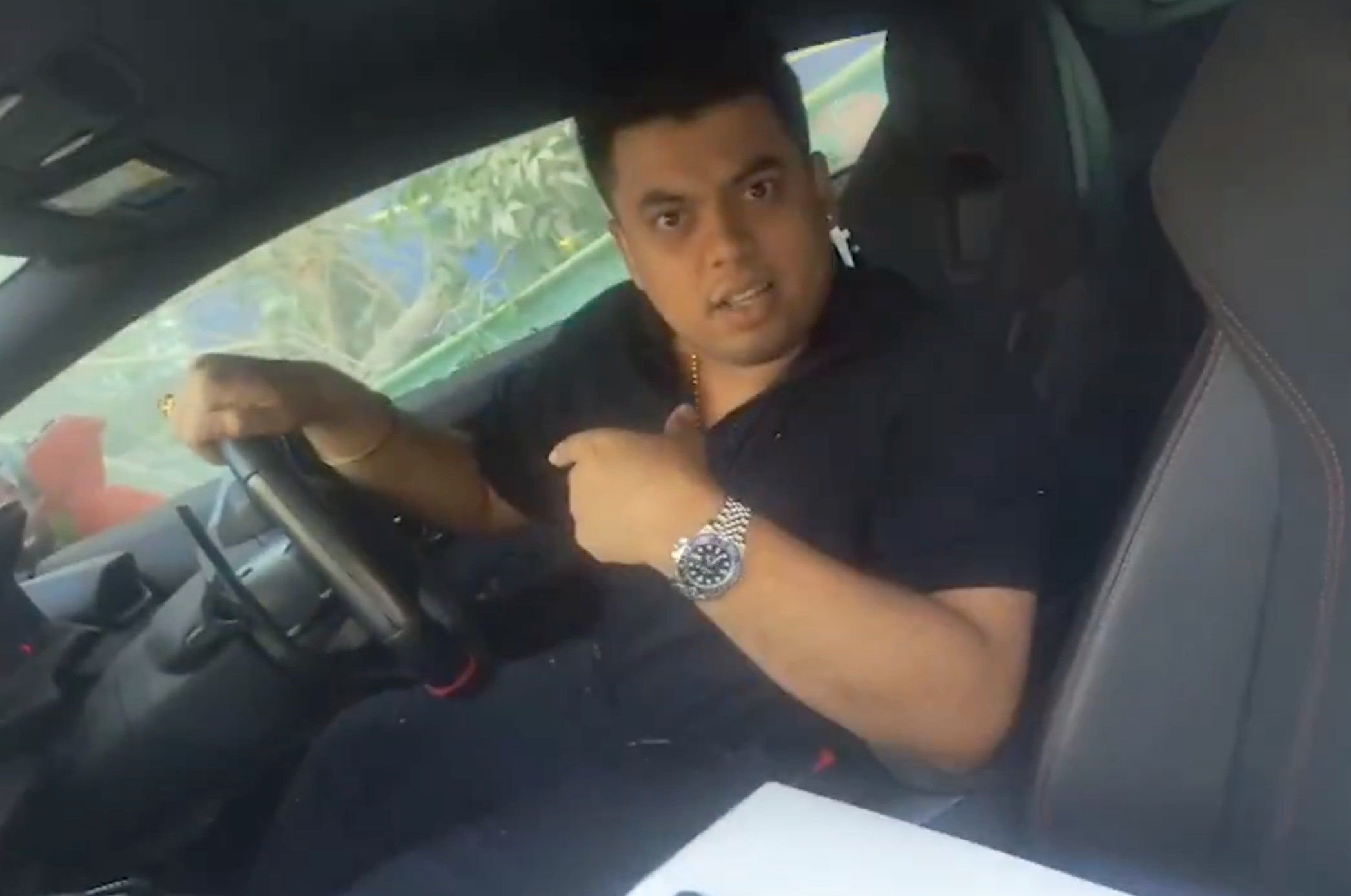 Deepak Kumar is seen in a video of the incident. Photo: Handout