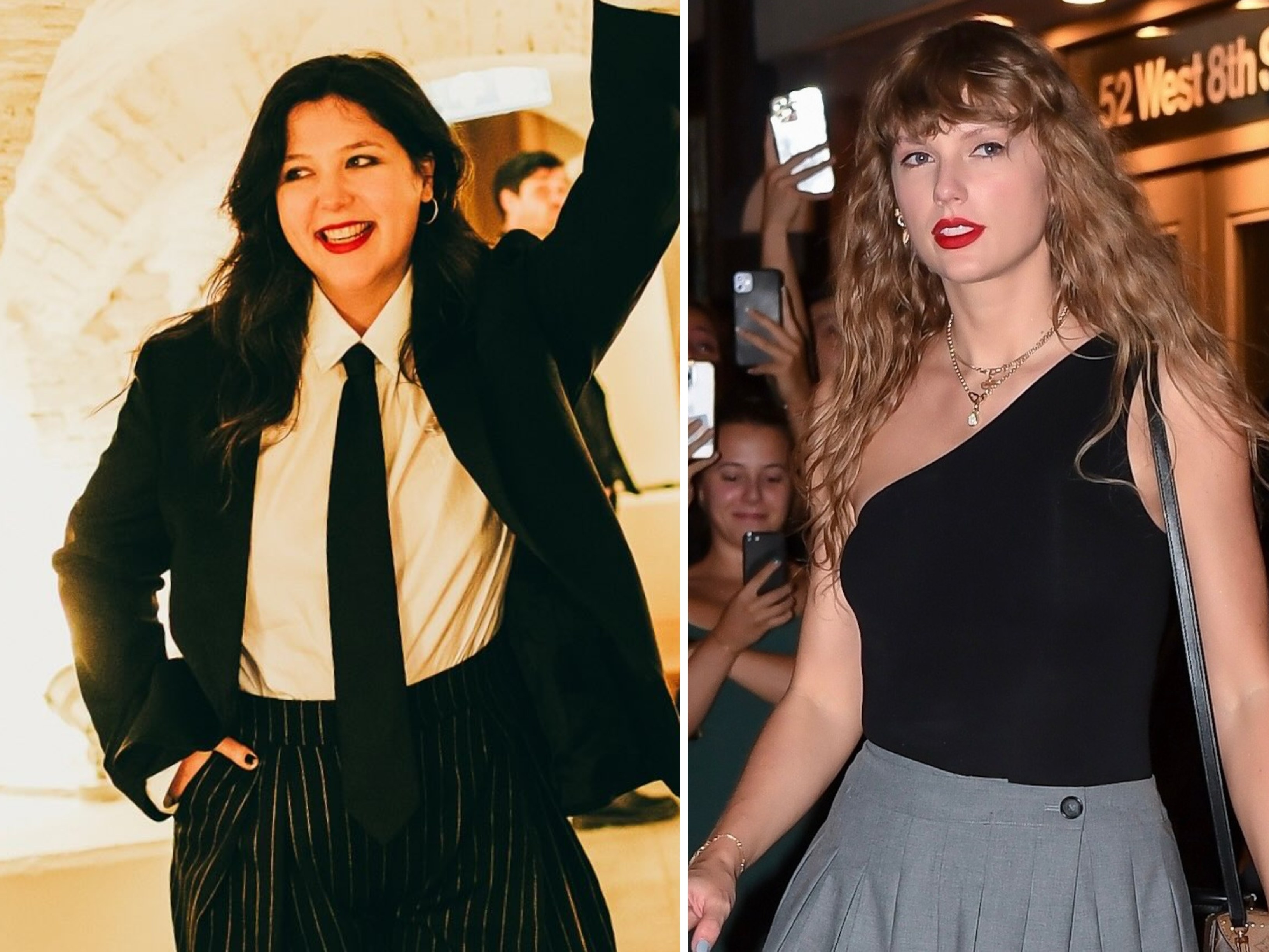 Boygenius singer Lucy Dacus recently confirmed that Taylor Swift name-dropped her on her album The Tortured Poets Department. Photos: @lucydacus/Instagram; Instagram