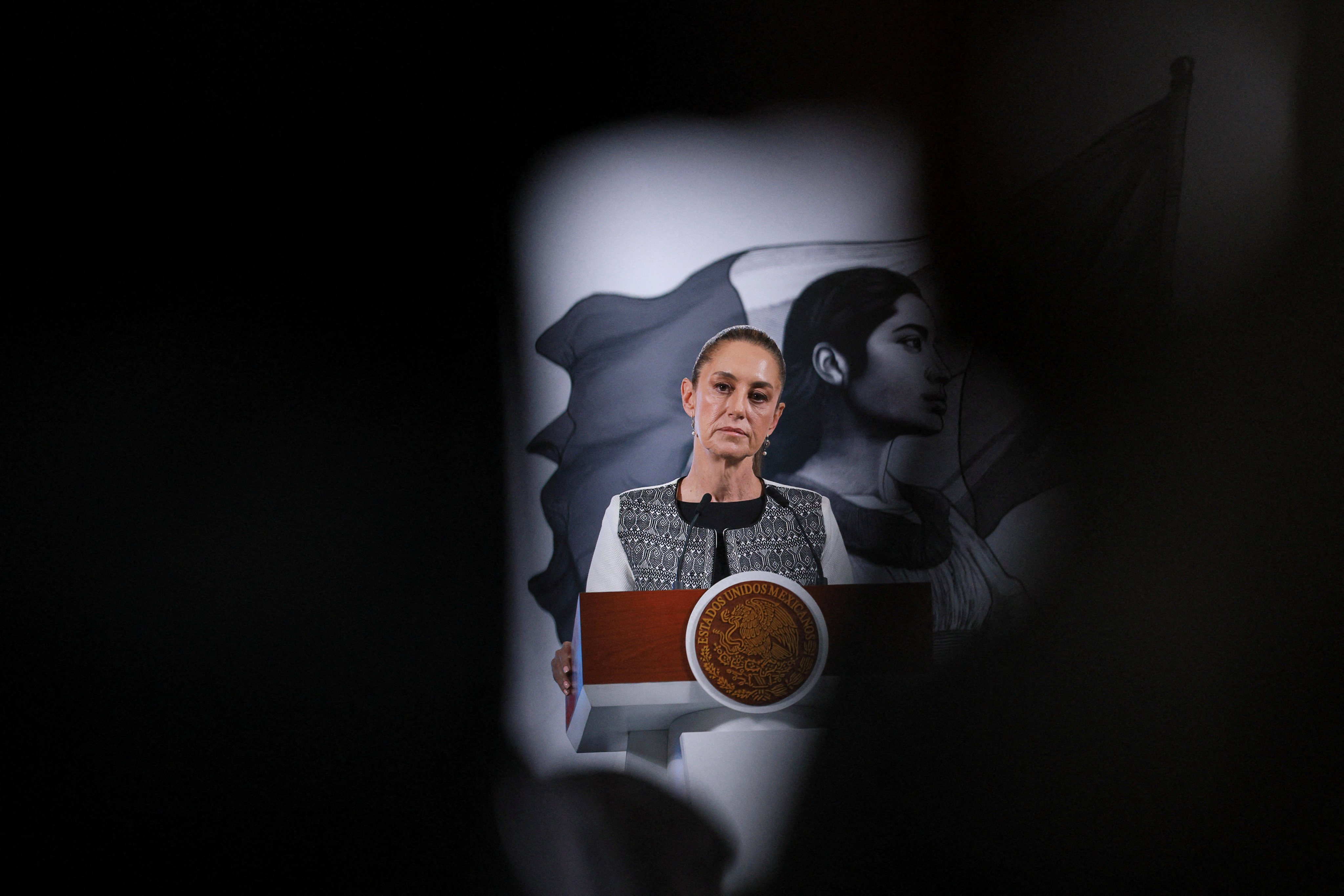 Mexico’s President Claudia Sheinbaum on Thursday. Photo: Reuters