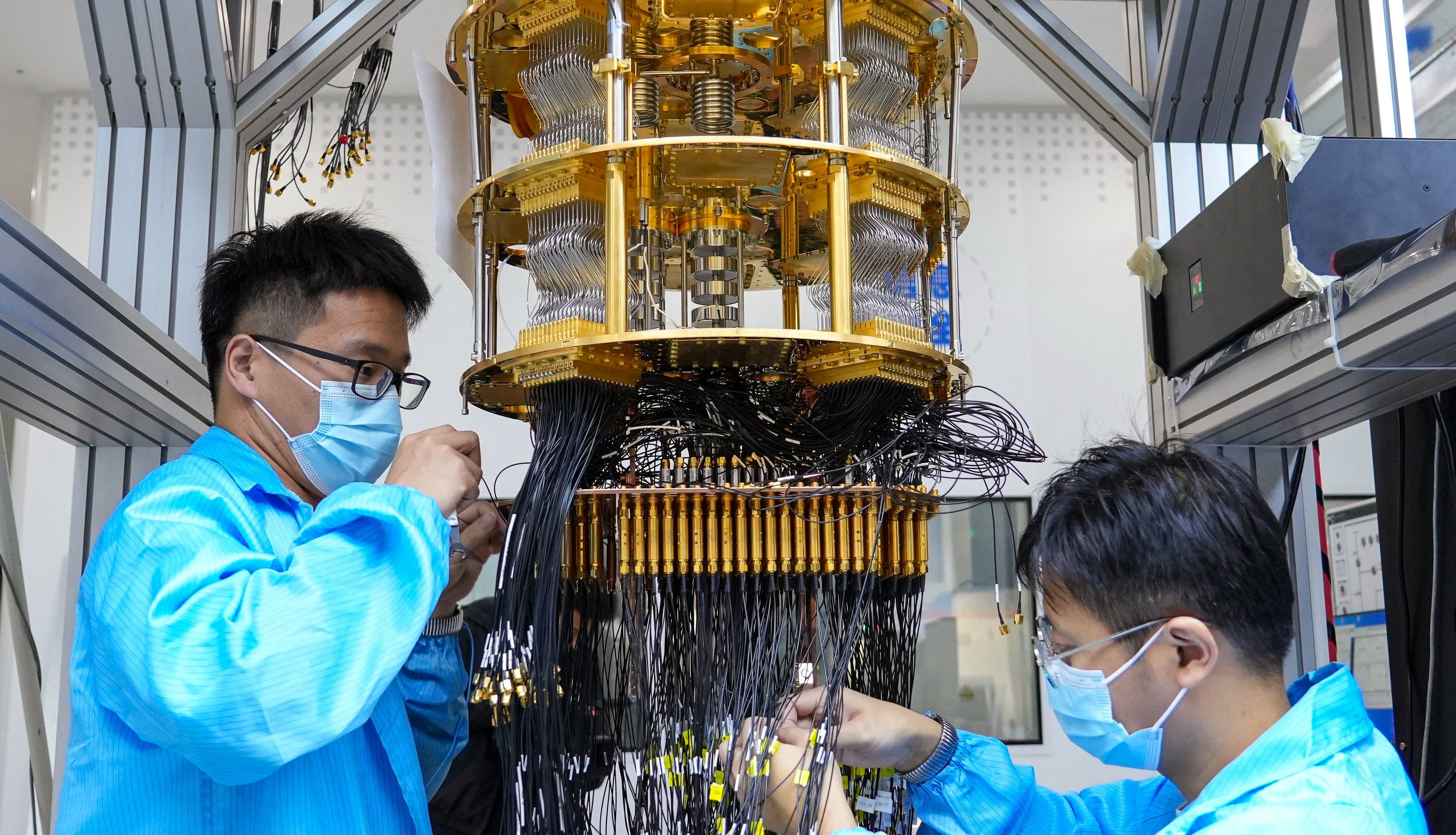 In a global first, Chinese researchers have successfully used a real quantum computer to fine-tune an artificial intelligence model with one billion parameters, demonstrating the potential of quantum computing to help better train large language models. Photo: handout