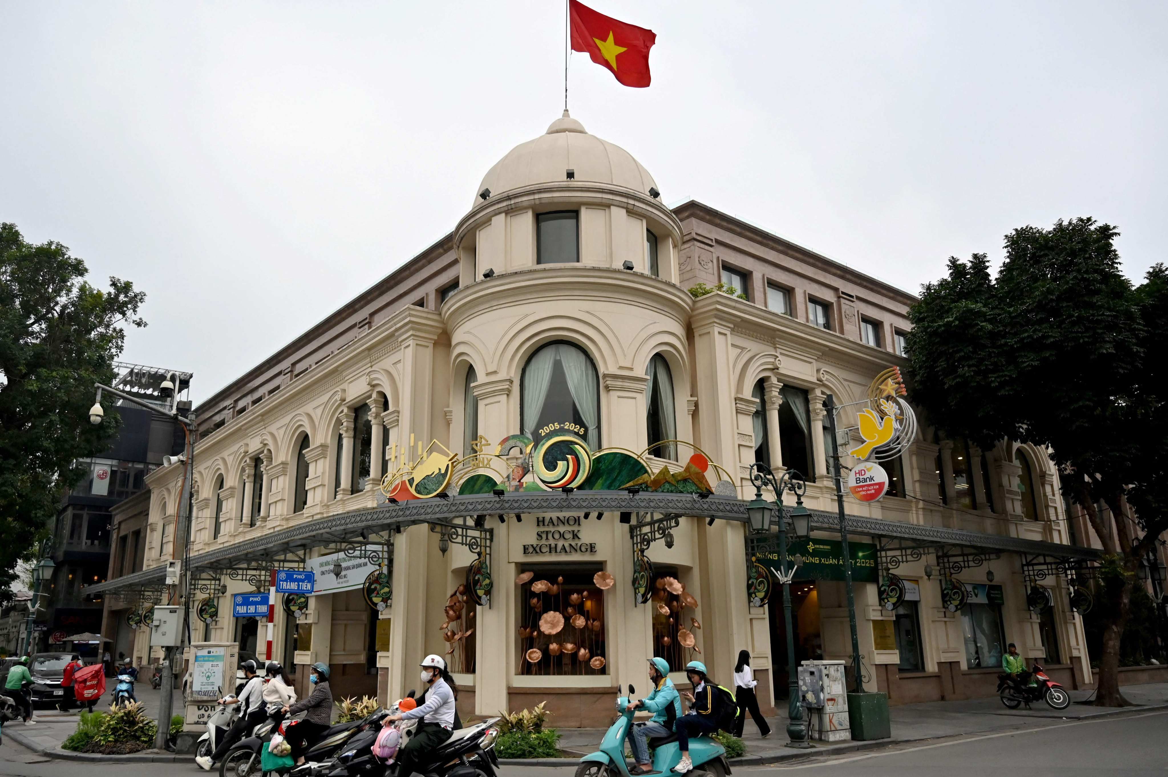 The Hanoi Stock Exchange in Hanoi. Vietnam has doubled down on its efforts to transform into a digital powerhouse. Photo: AFP