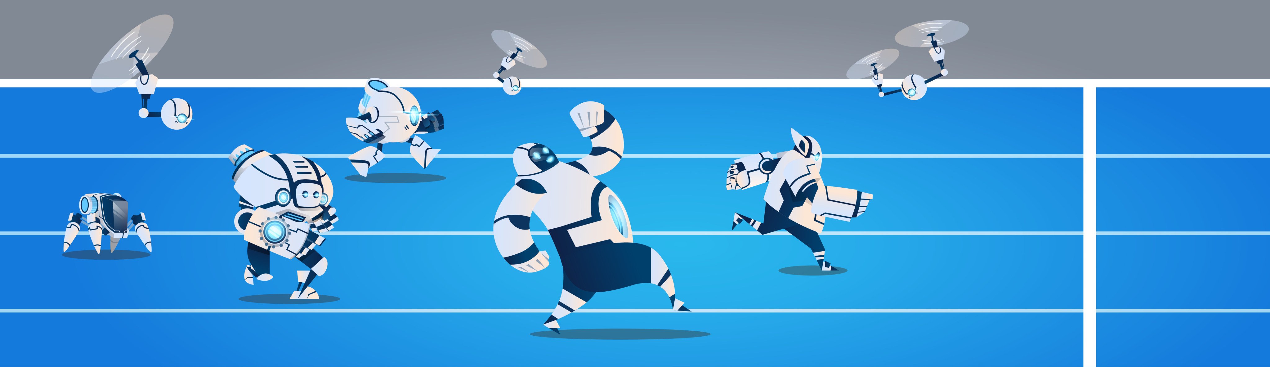 Which bot will win the race? Photo: Shutterstock