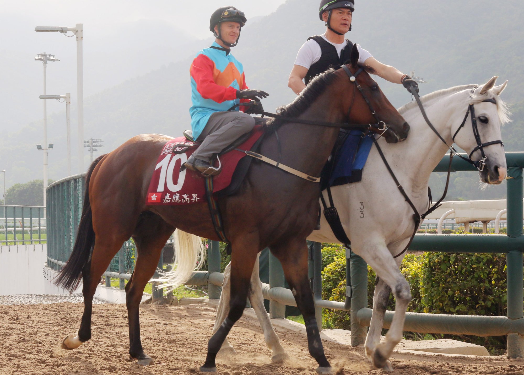 Zac Purton on Ka Ying Rising at Thursday’s trials.
