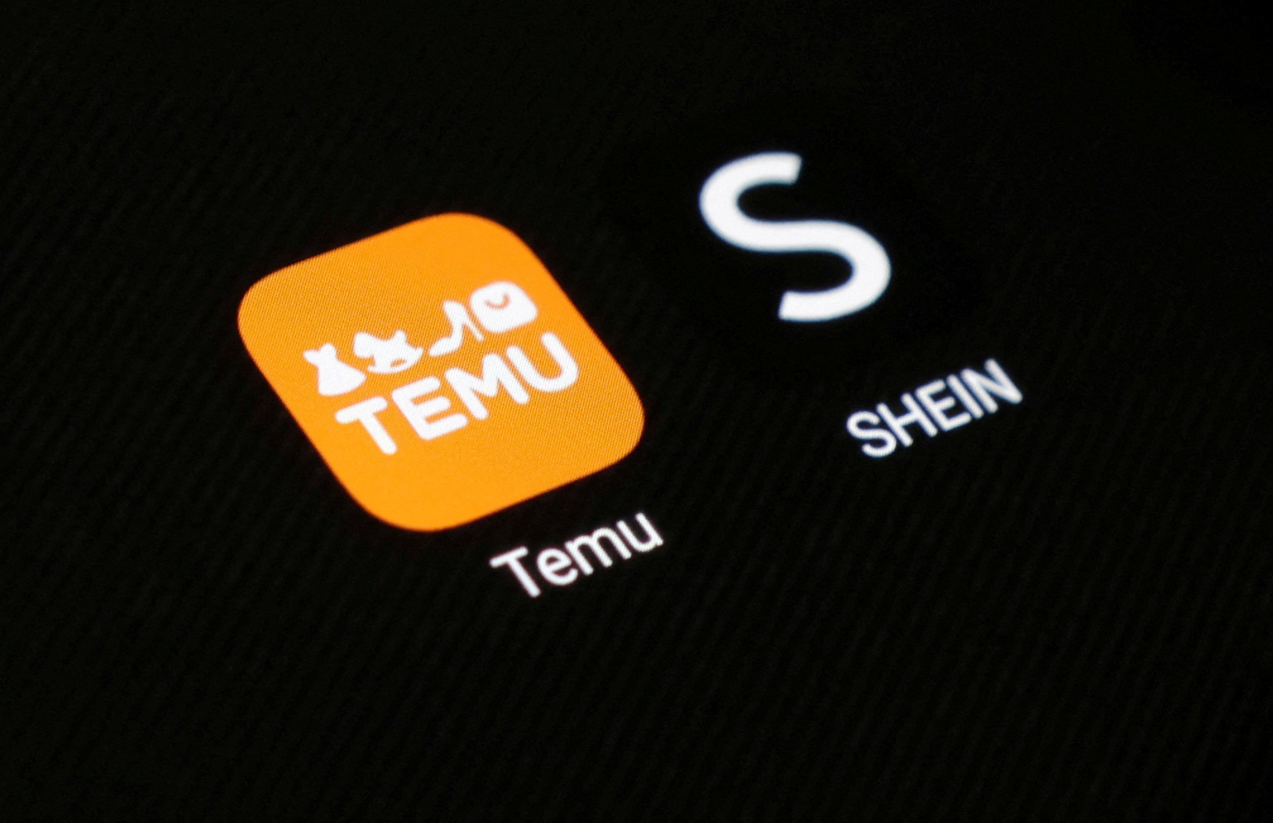 The Shein and Temu app icons. Photo: Dado Ruvic / Illustration / Reuters