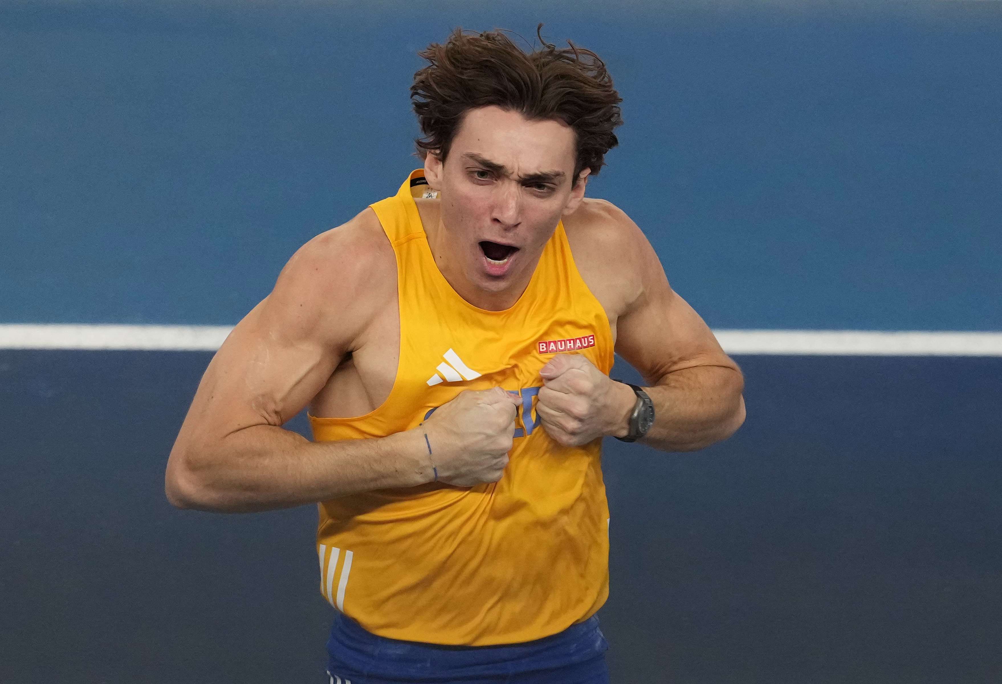 Armand Duplantis, competing here in Beijing, will be among a host of stellar names at the Diamond League, which kicks off in Xiamen. Photo: Xinhua