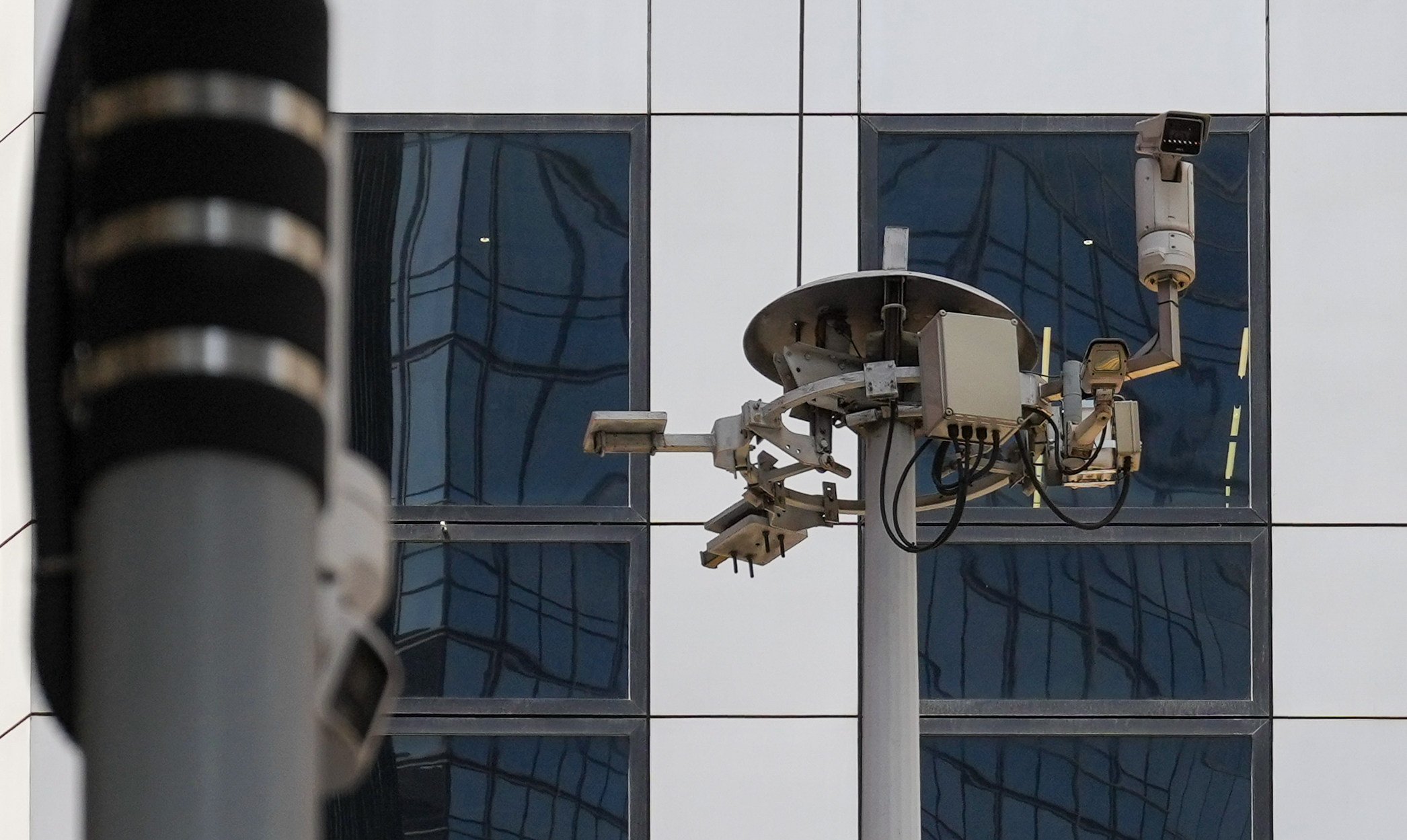 A surveillance camera installed at the intersection of Pedder Street and Queen’s Road Central. Photo: May Tse