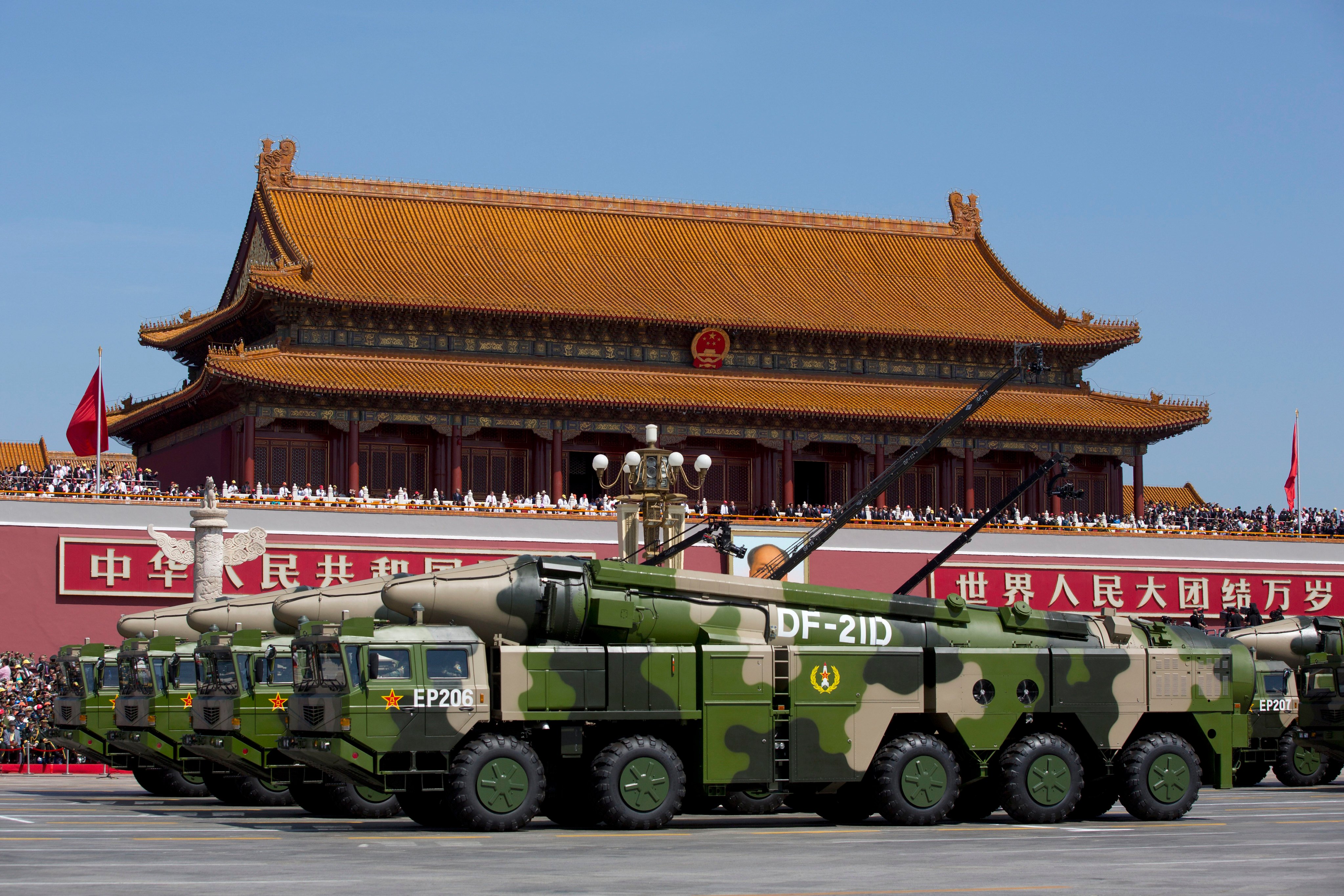 A SIPRI report says China’s military build-up is prompting many of its neighbours to increase spending. Photo: AP