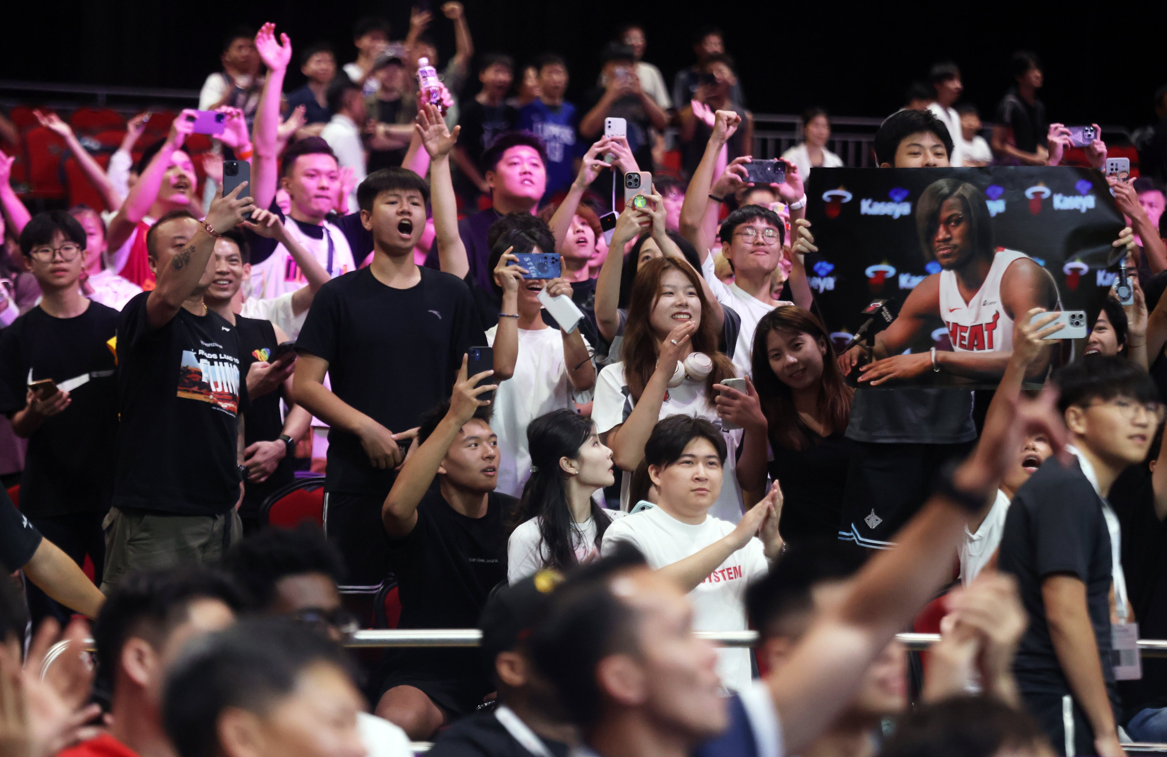 Basketball fans attend the 12th Yao Foundation Charity Game at the AsiaWorld-Expo on August 20. Photo: Jonathan Wong