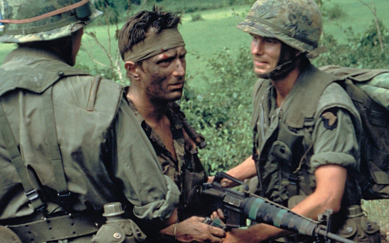 Robert de Niro (centre) in a still from The Deer Hunter. Photo: Universal Pictures