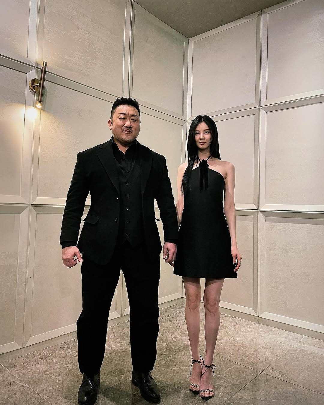 Ma Dong-seok aka Don Lee and Holy Night: Demon Hunters co-star Seohyun. The Korean actor and producer says his latest film is made for the big screen. Photo: Instagram/kimchidaily