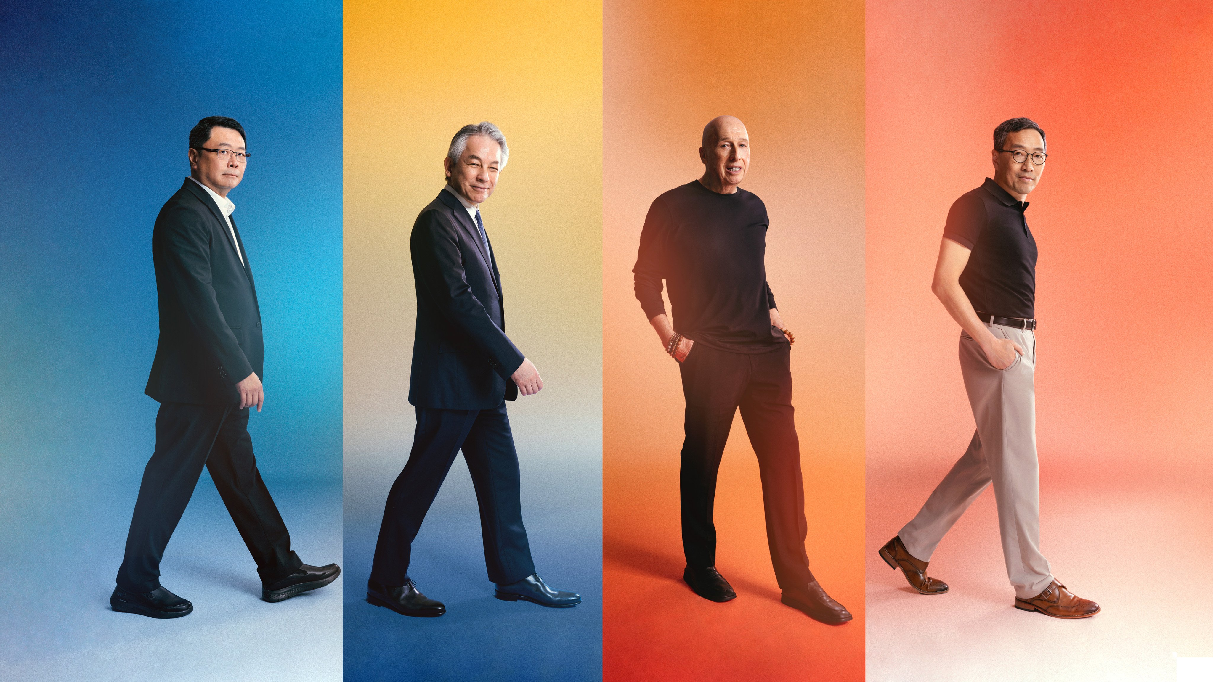 Leading a new wave of innovation in Hong Kong: HKSTP’s visionaries (from left) include HKSTP chairman Dr Sunny Chai, George Hara, Allan Zeman and HKSTP CEO Albert Wong.