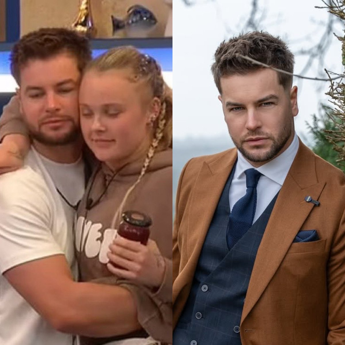 JoJo Siwa’s close friendship with Chris Hughes has raised eyebrows, especially after she broke up with partner Kath Ebbs. Photo:  @lewisa95/X; @chrishughesofficial/Instagram
