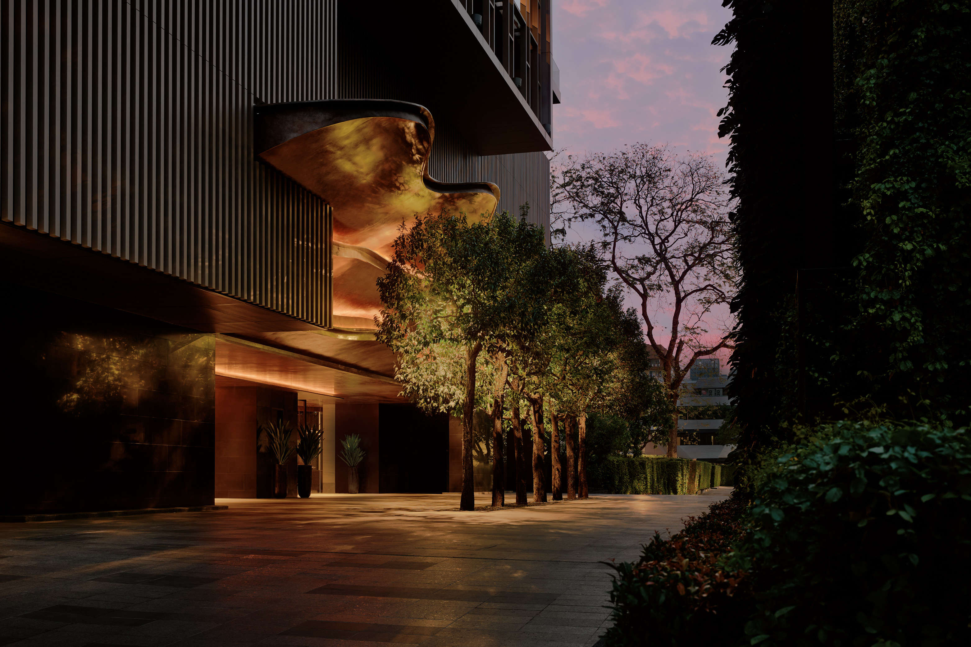 A true urban sanctuary, Aman Nai Lert Bangkok is nestled in the tranquil surroundings of lush Nai Lert Park. Photo: Handout