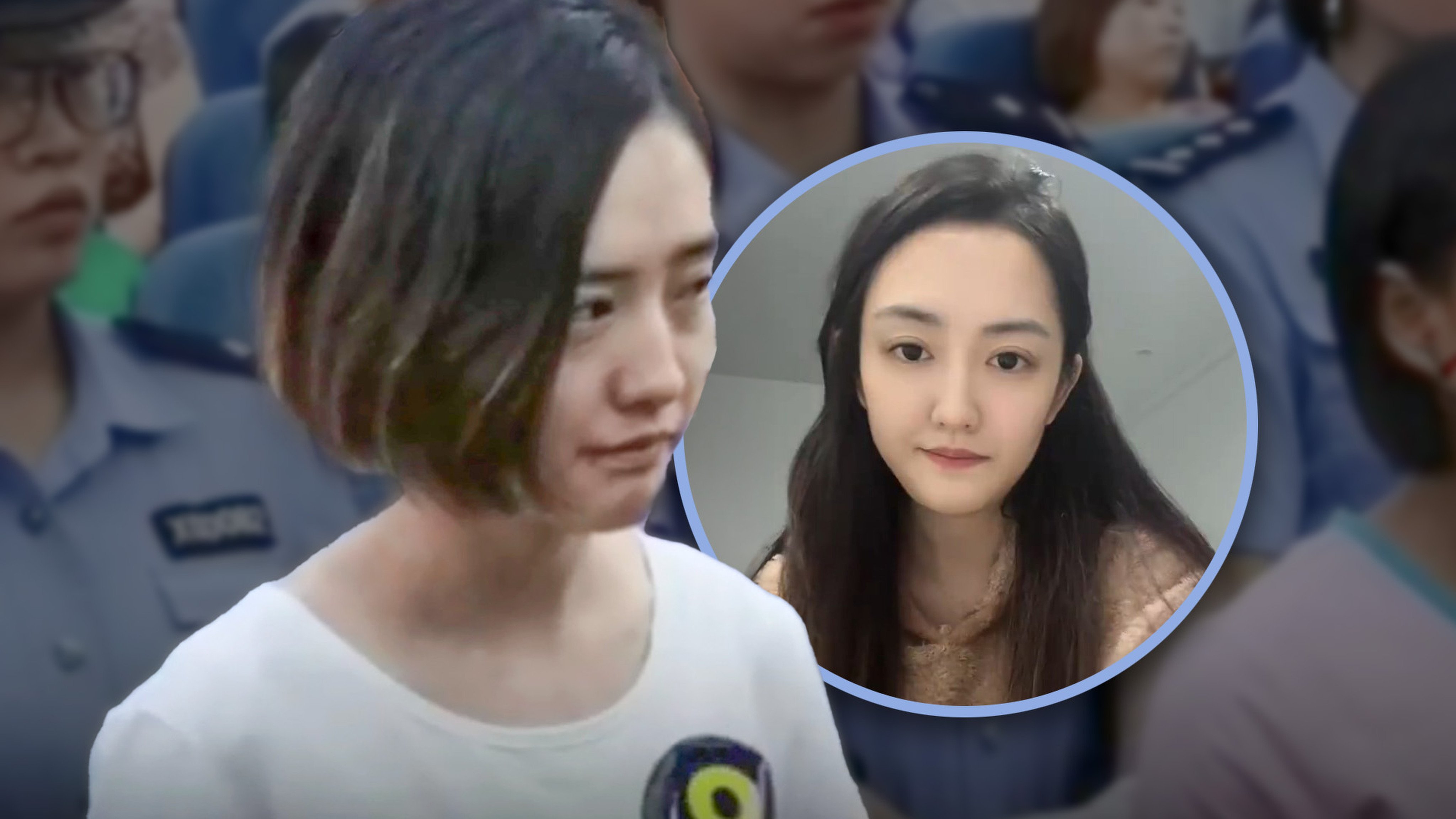 A woman who was dubbed China’s “most beautiful fugitive” has been banned online for trying to promote legal education after her release from jail. Photo: SCMP composite/Douyin/Weibo