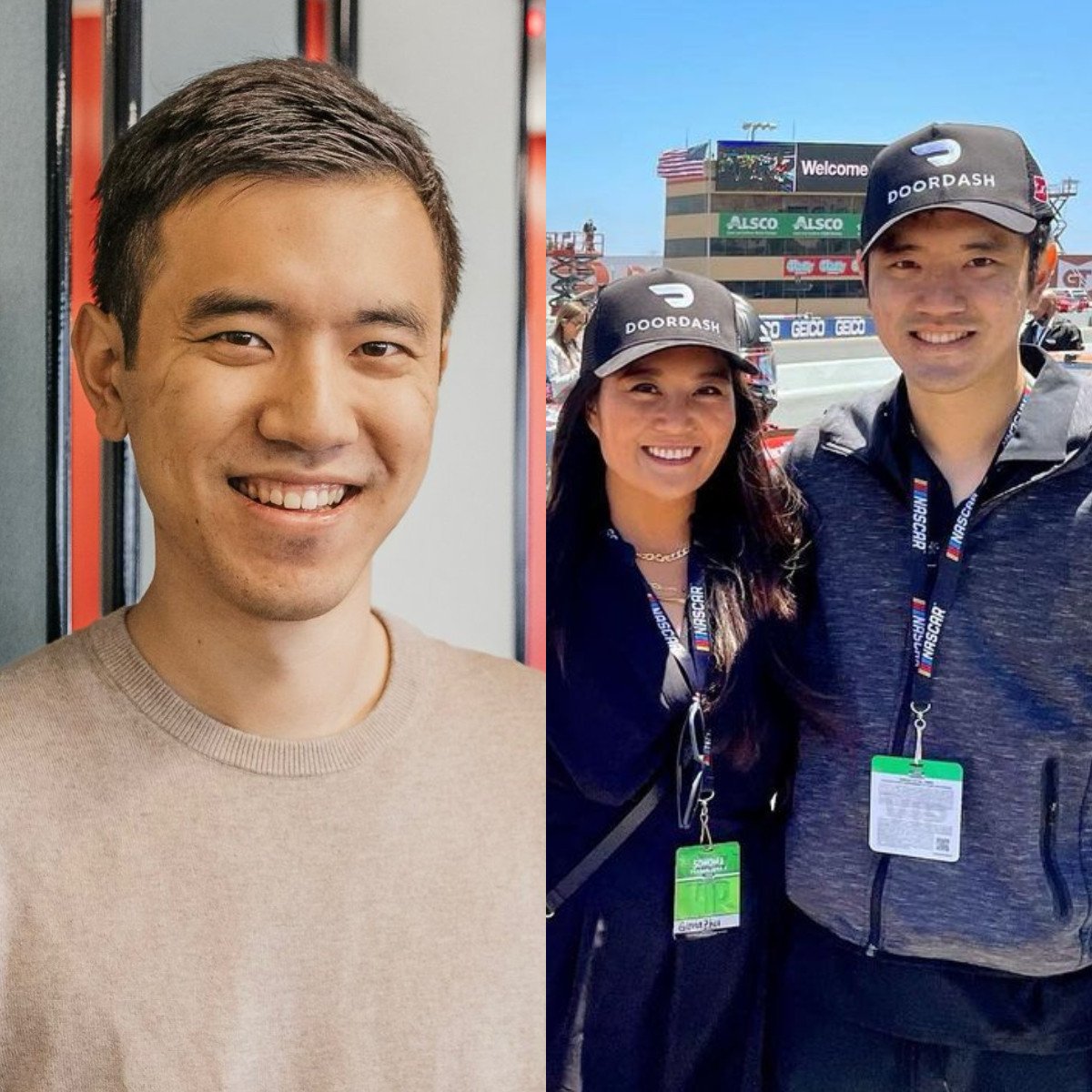 Hong Kong-American entrepreneur and co-founder of DoorDash, Stanley Tang, with his wife Gloria Zhu. Photos: @stanleytang/Instagram