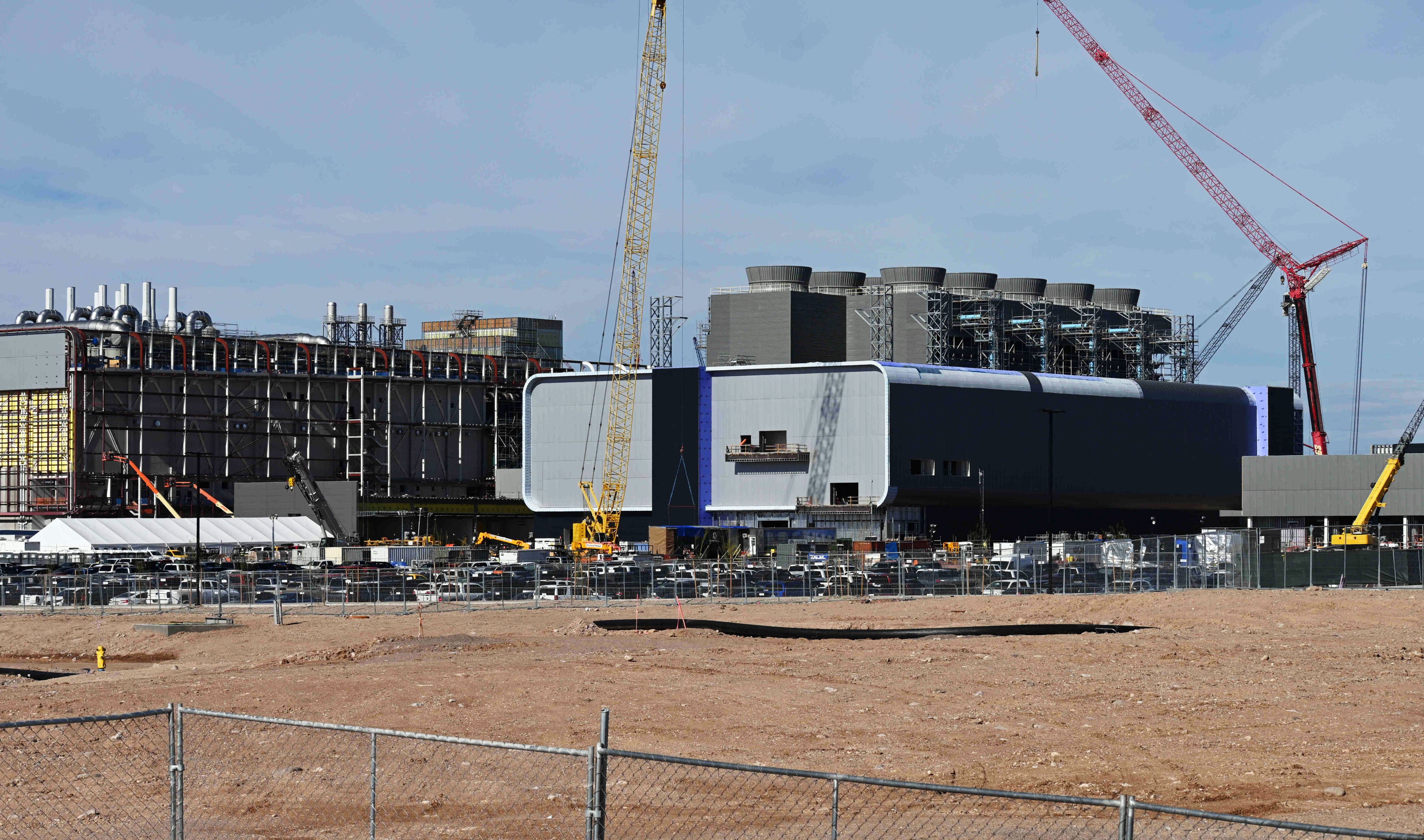 Construction on Taiwan Semiconductor Manufacturing Company’s plant in Phoenix, Arizona, on January 10, 2023. Photo: Matt Haldane