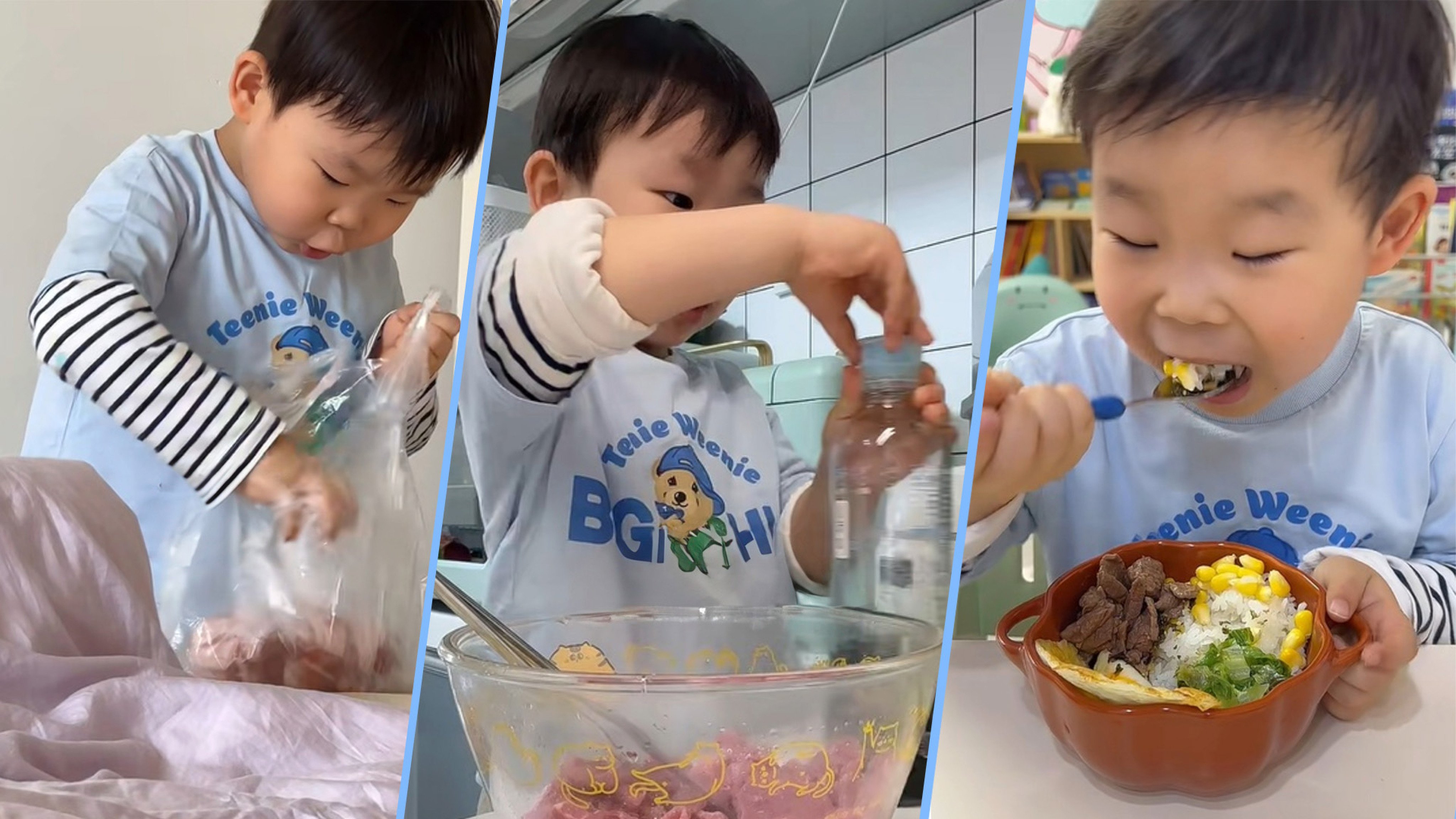 So-called reverse parenting, which allows mothers and fathers to relax while their children handle the housework after school, has taken hold in China. Photo: SCMP composite/Douyin