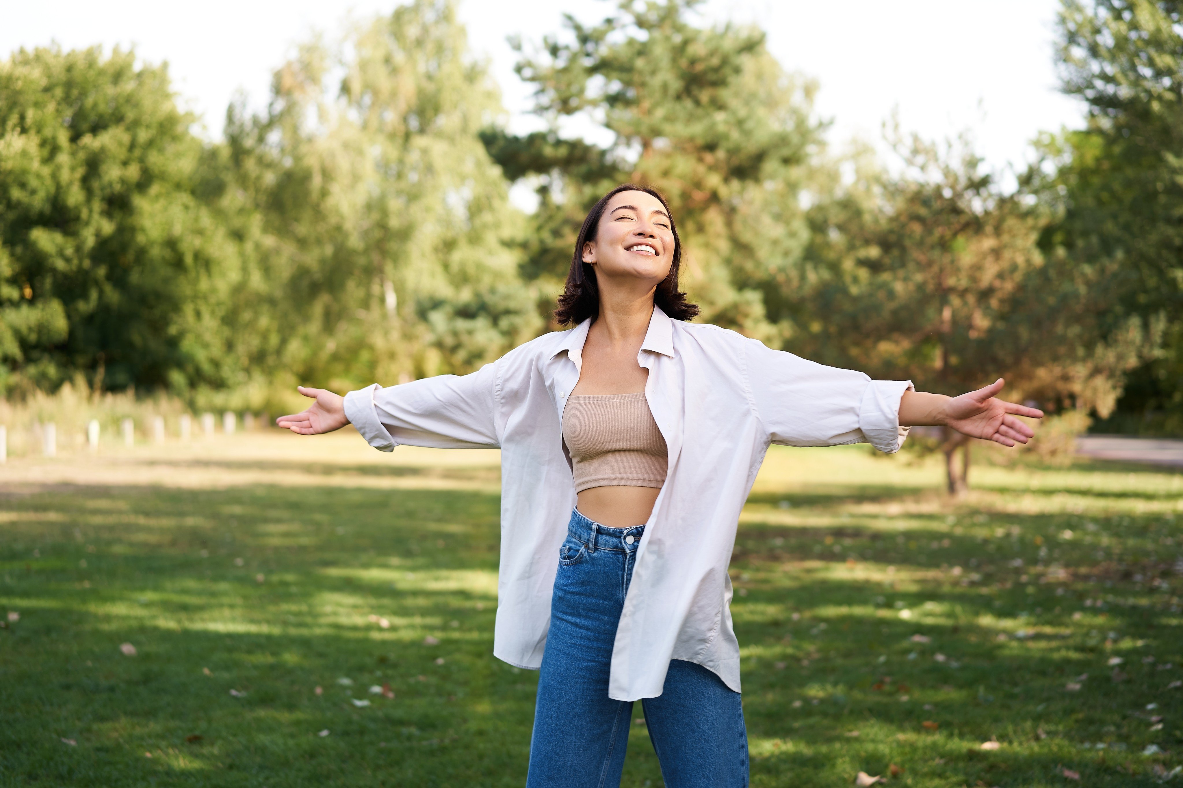 A woman finds joy outside in nature. Many people “forgot” how to experience joy during the Covid-19 pandemic, according to Dr MaryCatherine McDonald. She gives tips on how to reawaken the feeling within you. Photo: Shutterstock