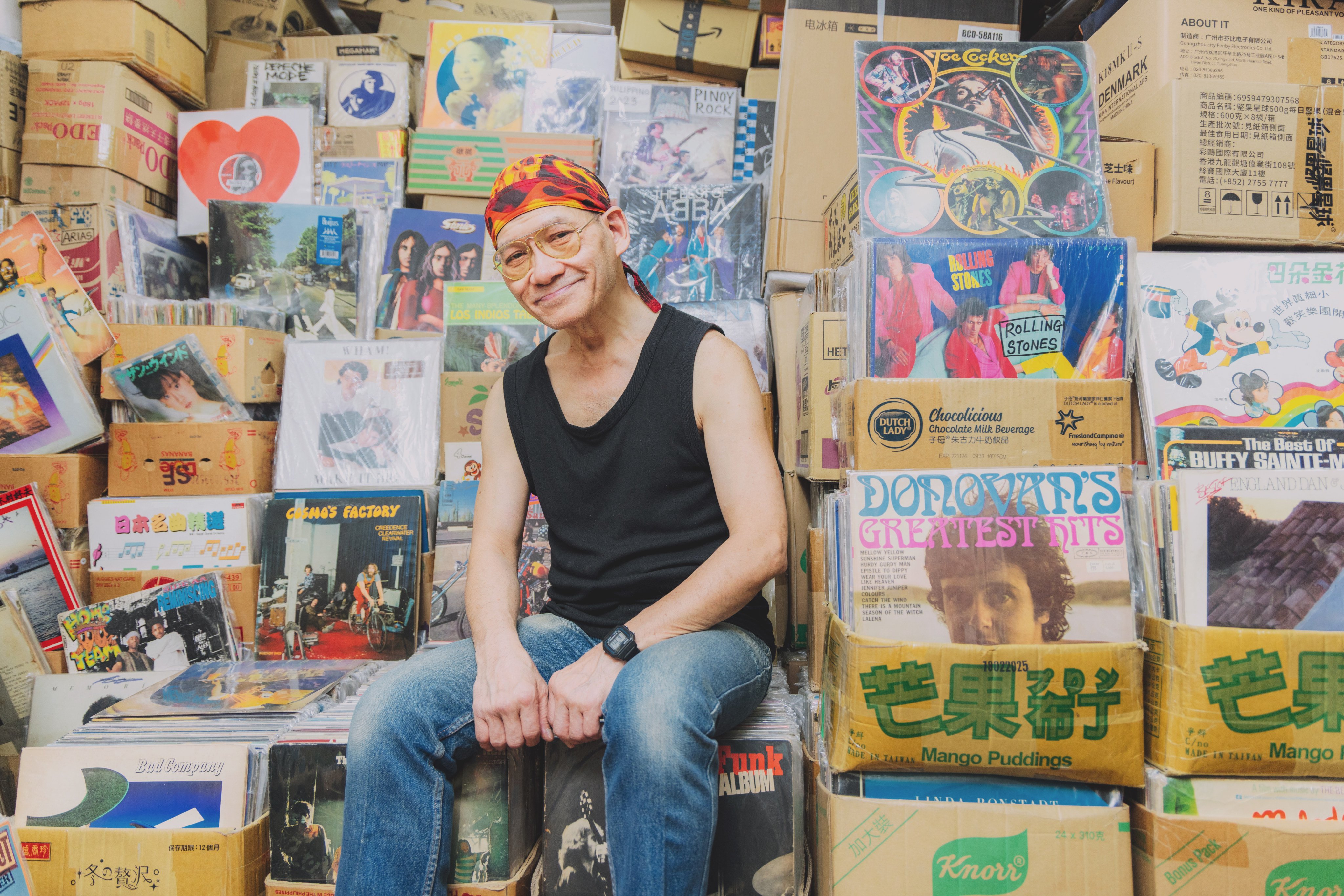 Paul Au, born to Chinese parents in Saigon in 1957, now resides in Hong Kong, and runs a vinyl records store in the Sham Shui Po neighbourhood of  Hong Kong. Photo: Jocelyn Tam