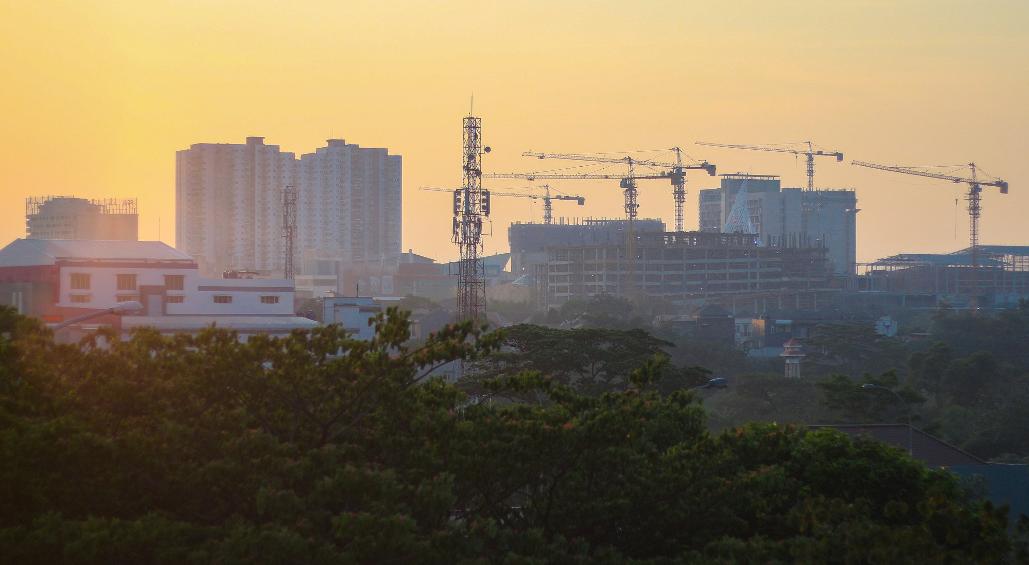 Silhouette of Depok city skyline. The city has seen a recent increase in youth crimes, such as drug use and violence. Photo: Shutterstock Silhouette of Depok city skyline. The city has seen a recent increase in youth crimes, such as drug use and violence. Photo: Shutterstock