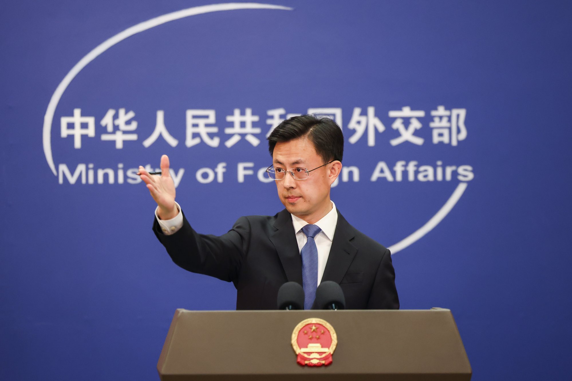 Chinese Ministry of Foreign Affairs spokesman Guo Jiakun. Photo: EPA-EFE Chinese Ministry of Foreign Affairs spokesman Guo Jiakun. Photo: EPA-EFE