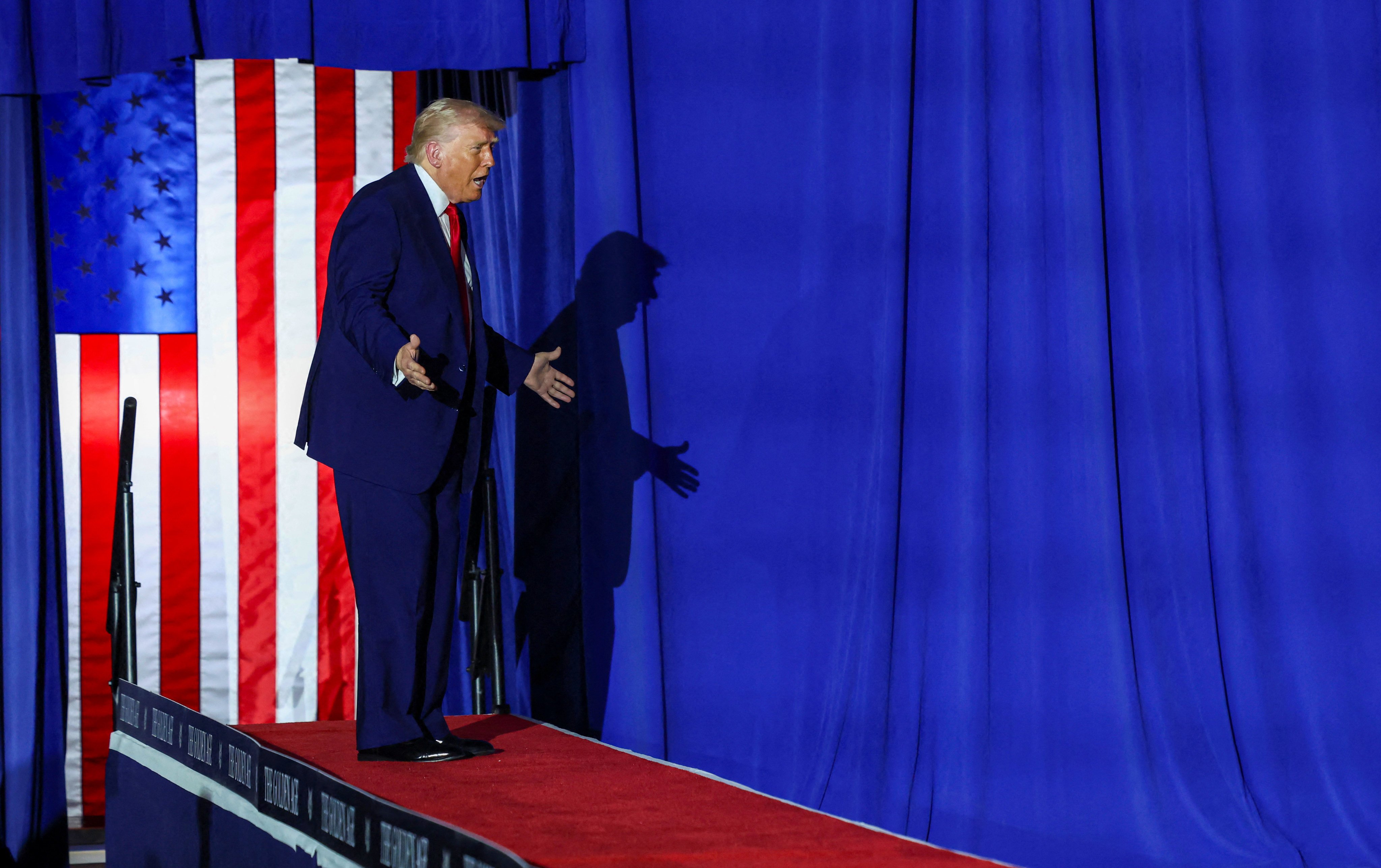 US President Donald Trump attends a rally in Michigan on April 29 to mark his 100th day in office. Trump says Washington is pursuing a “fair” deal with China on trade. Photo: Reuters