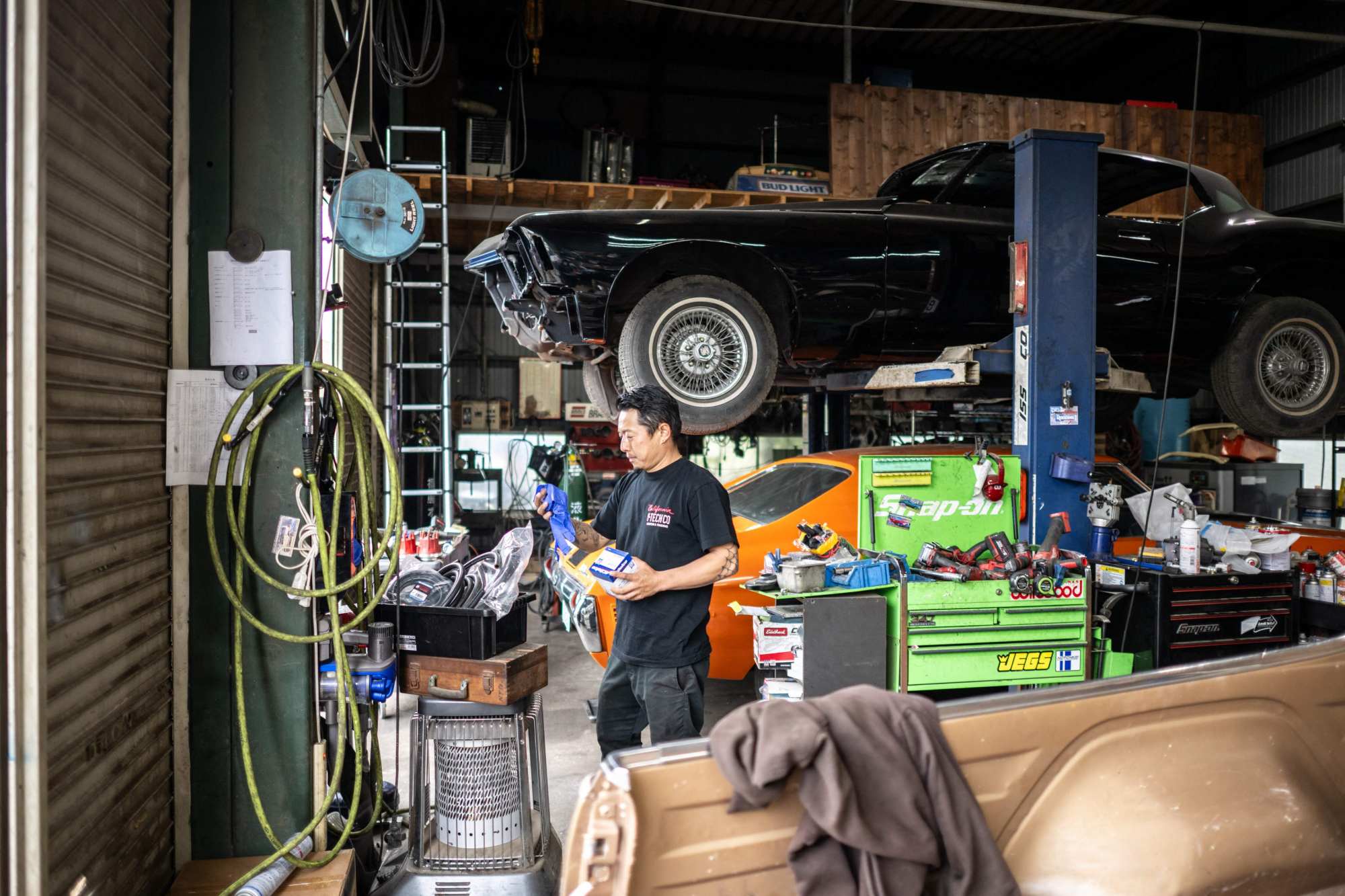 Fukuda works at his company in Fukaya. Photo: AFP Fukuda works at his company in Fukaya. Photo: AFP