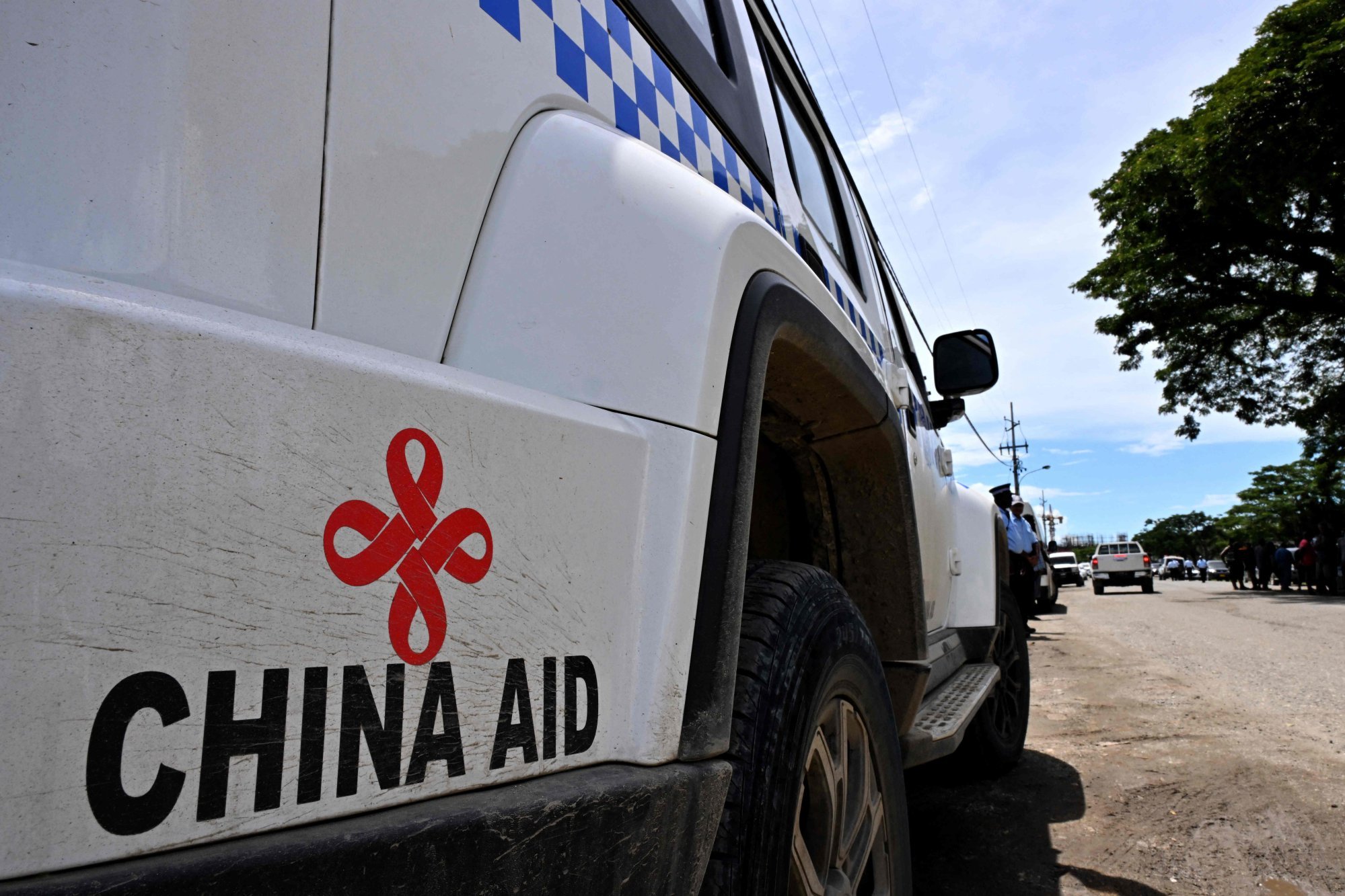 A police patrol car provided with aid from the Chinese government is seen in Solomon Islands capital Honiara last year. Photo: AFP A police patrol car provided with aid from the Chinese government is seen in Solomon Islands capital Honiara last year. Photo: AFP