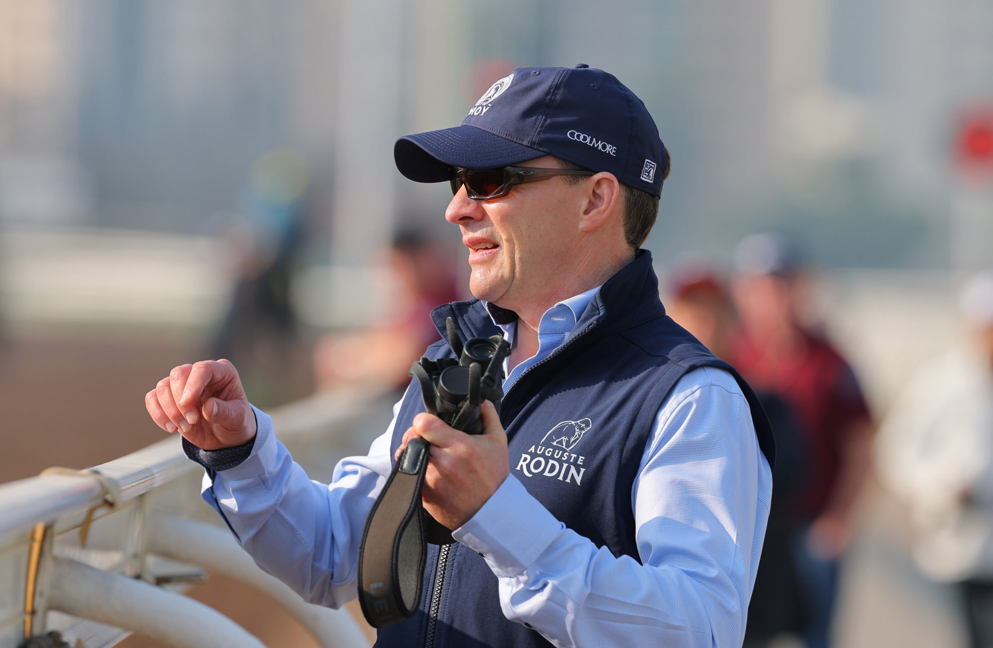 Aidan O’Brien at Sha Tin trackwork last December. Photo: Kenneth Chan