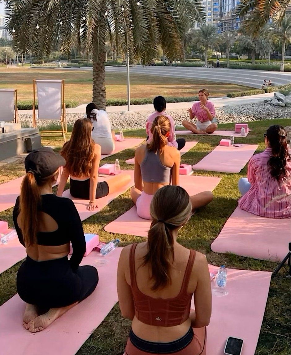 Anastasia Tsiupa will lead a one-hour mat Pilates class in Sun Yat Sen Memorial Park, Hong Kong, on Saturday morning. Photo: instagram.com/flowandfriendshk