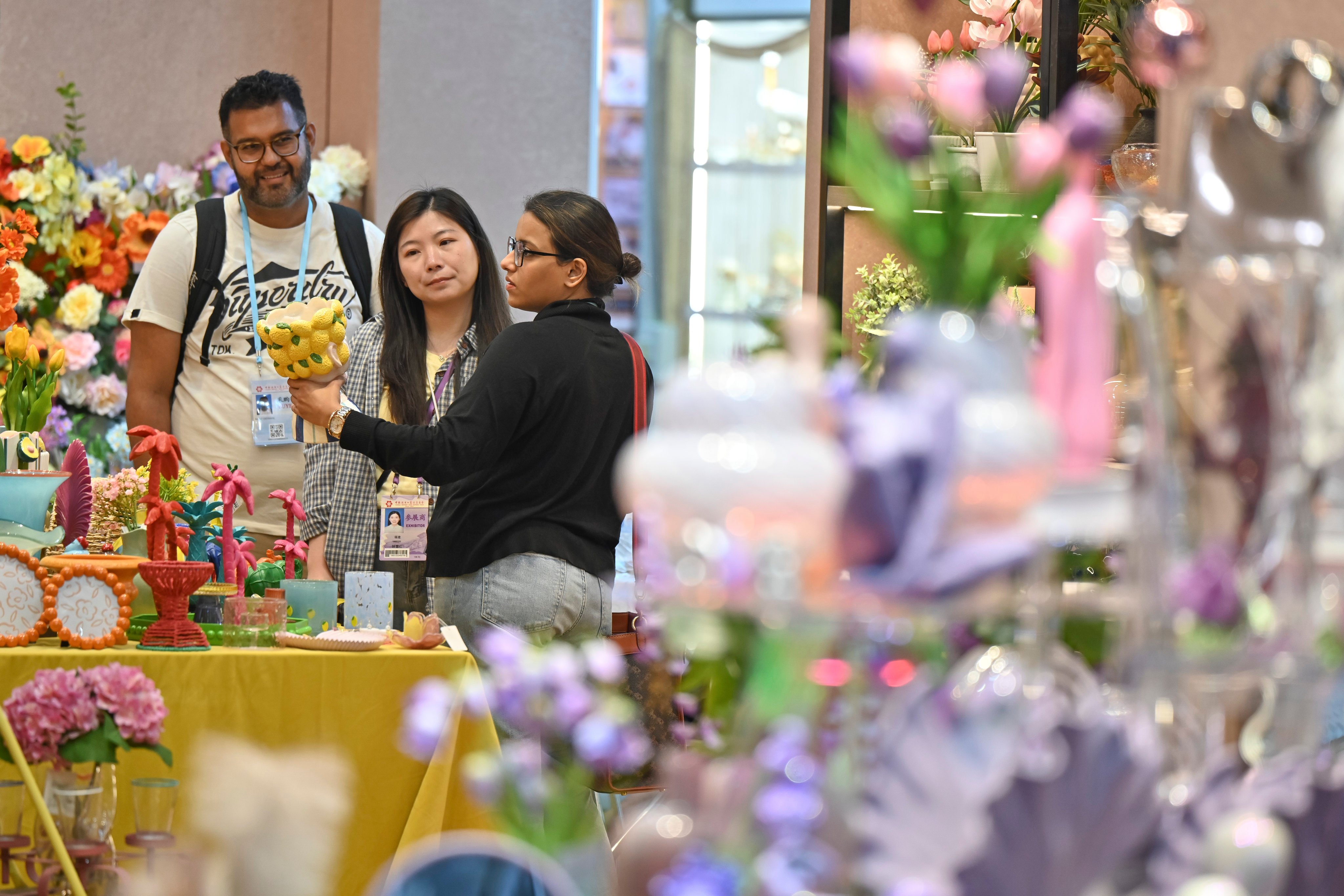 Overseas buyers were plentiful at this edition of the Canton Fair, but China’s exporters are still worried the vacuum left by the US will be difficult to fill. Photo: Getty Images