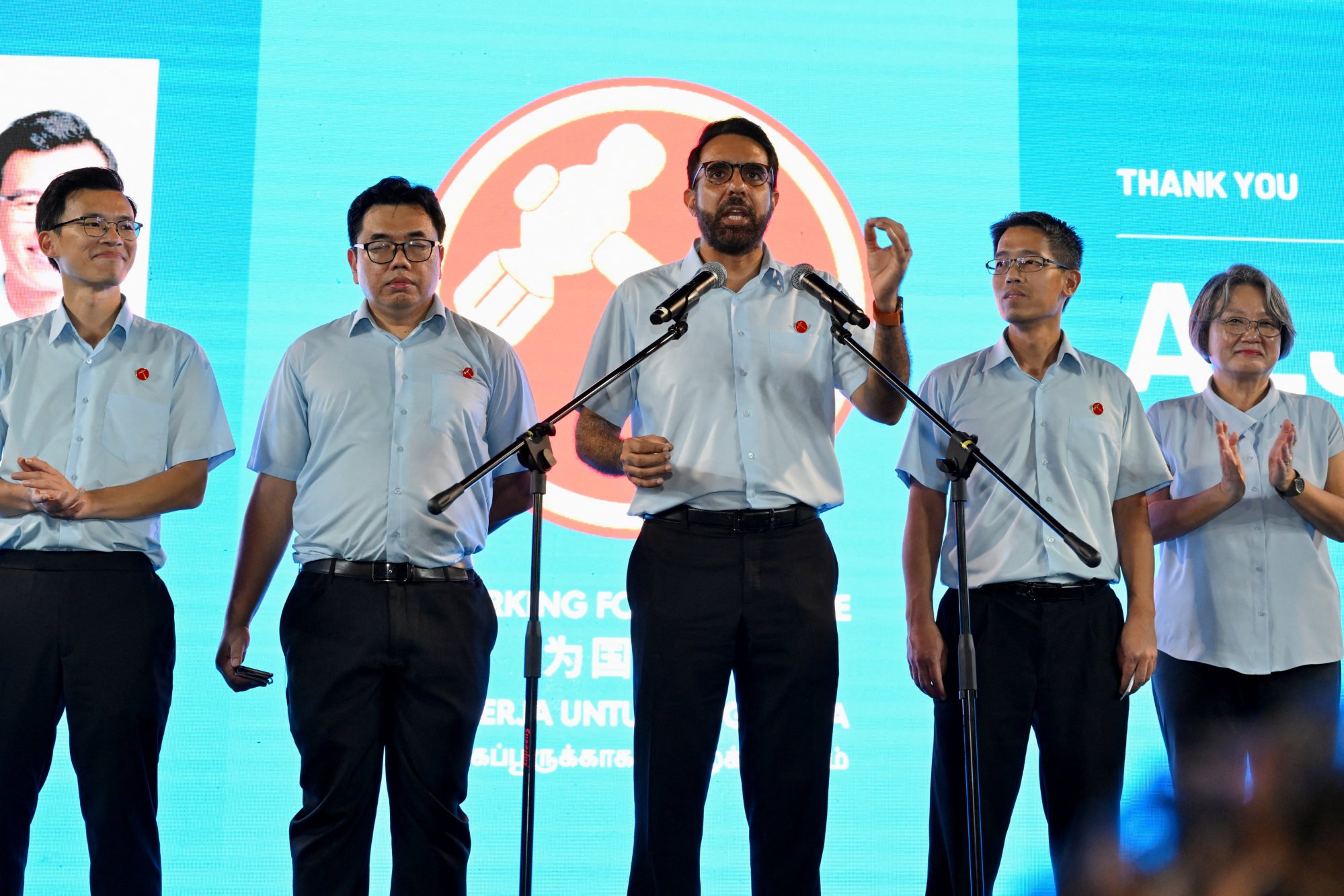 Workers’ Party Secretary General Pritam Singh speaks on Sunday after the results of Singapore’s May 3 general election. Photo: Reuters Workers’ Party Secretary General Pritam Singh speaks on Sunday after the results of Singapore’s May 3 general election. Photo: Reuters