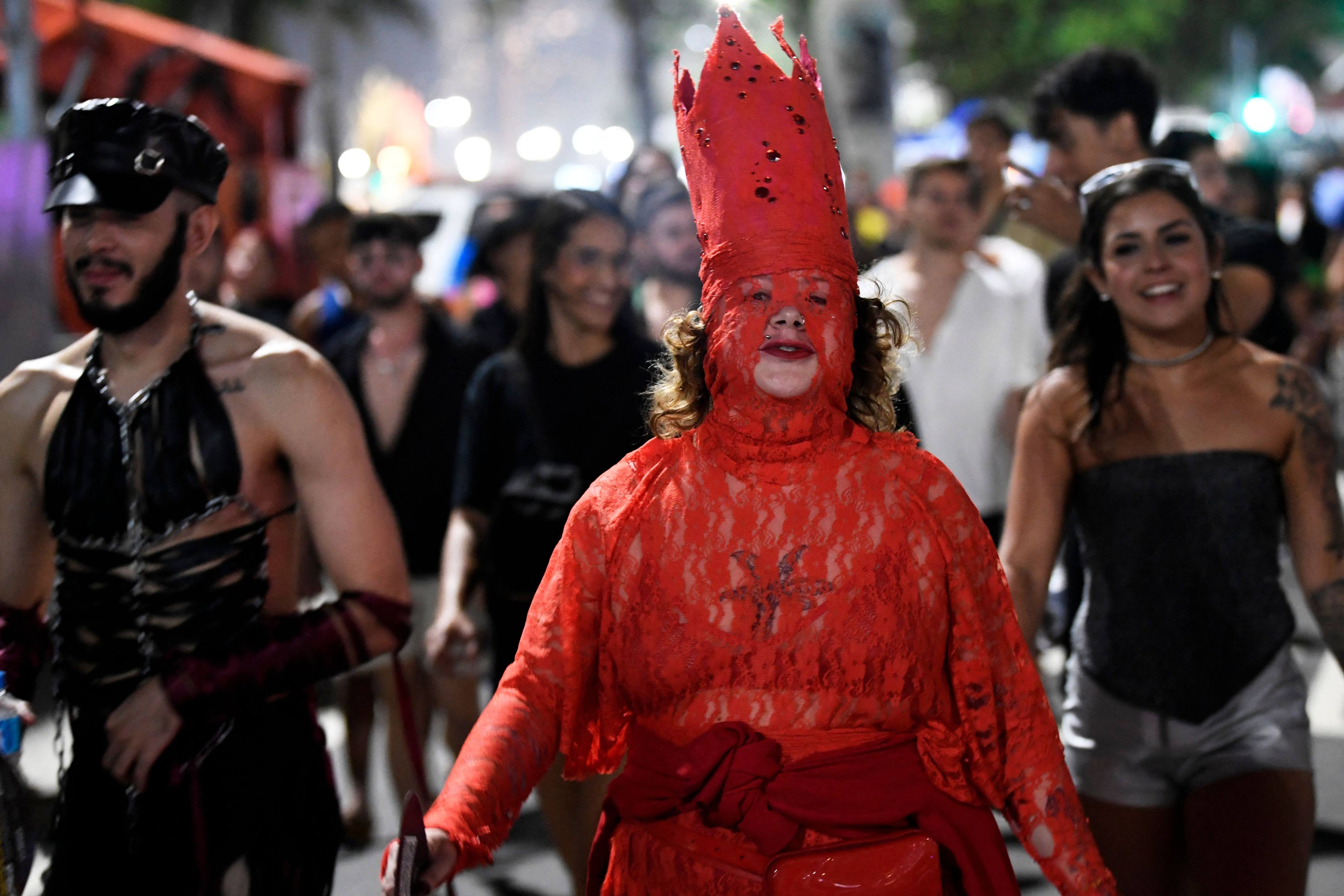 Fans arrive for the Lady Gaga mega-concert at Copacabana beach in Rio de Janeiro on Saturday. Photo: AFP