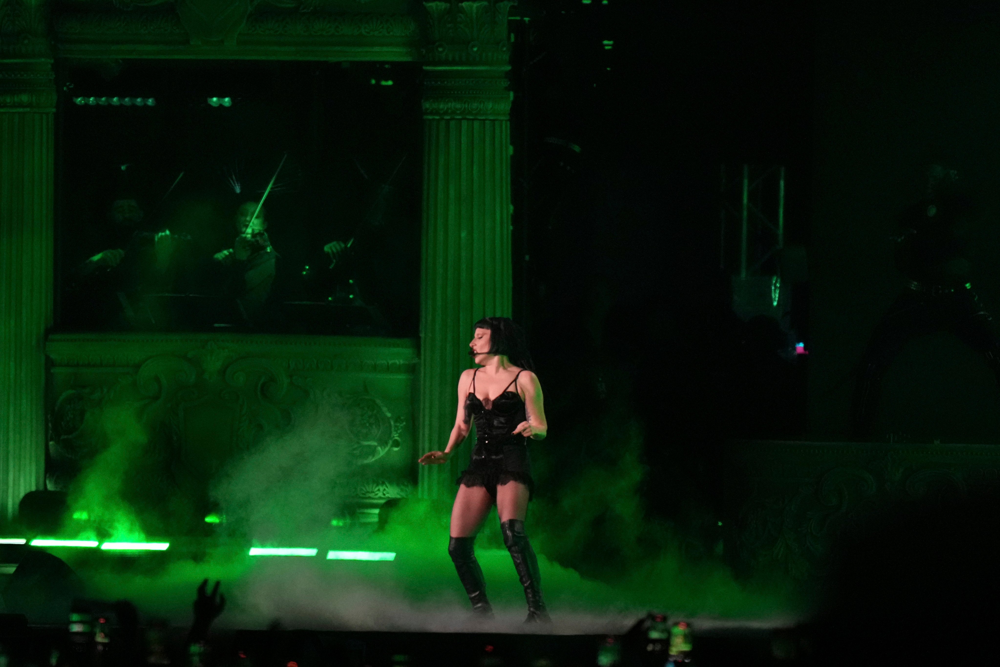 Lady Gaga performing in Rio de Janeiro on Saturday. Photo: AP