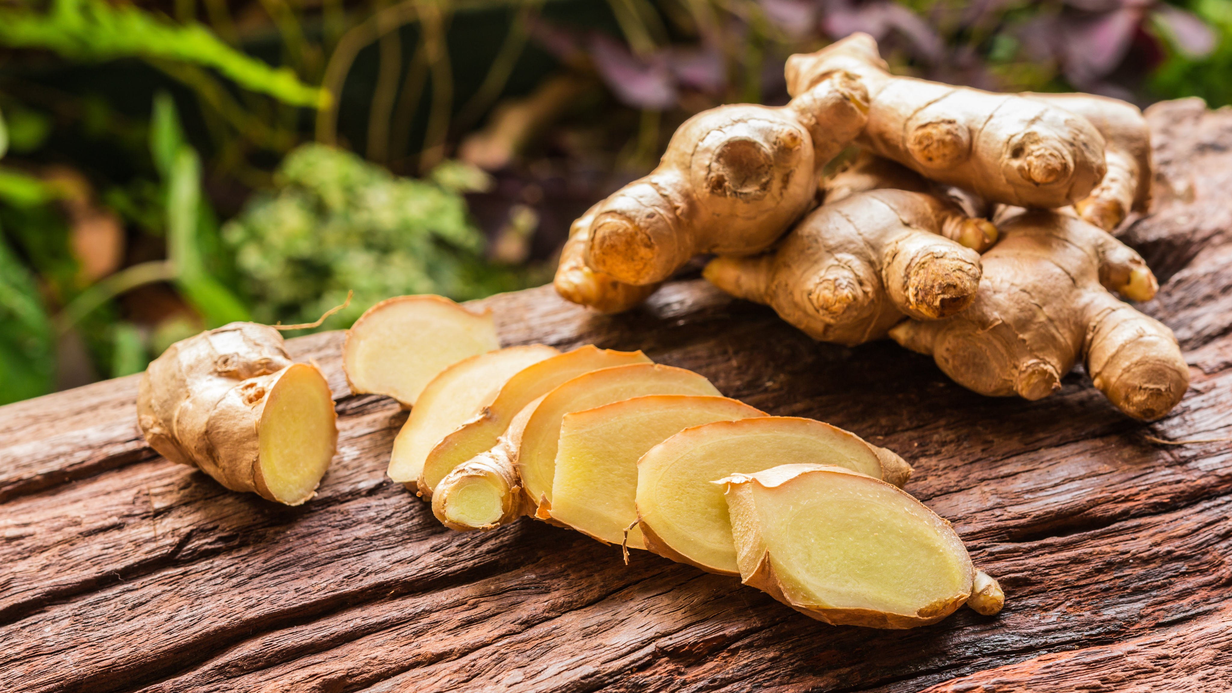 Old ginger (pictured) is thick skinned and available year-round, unlike milder young ginger, which is commonly pickled. Photo: Shutterstock