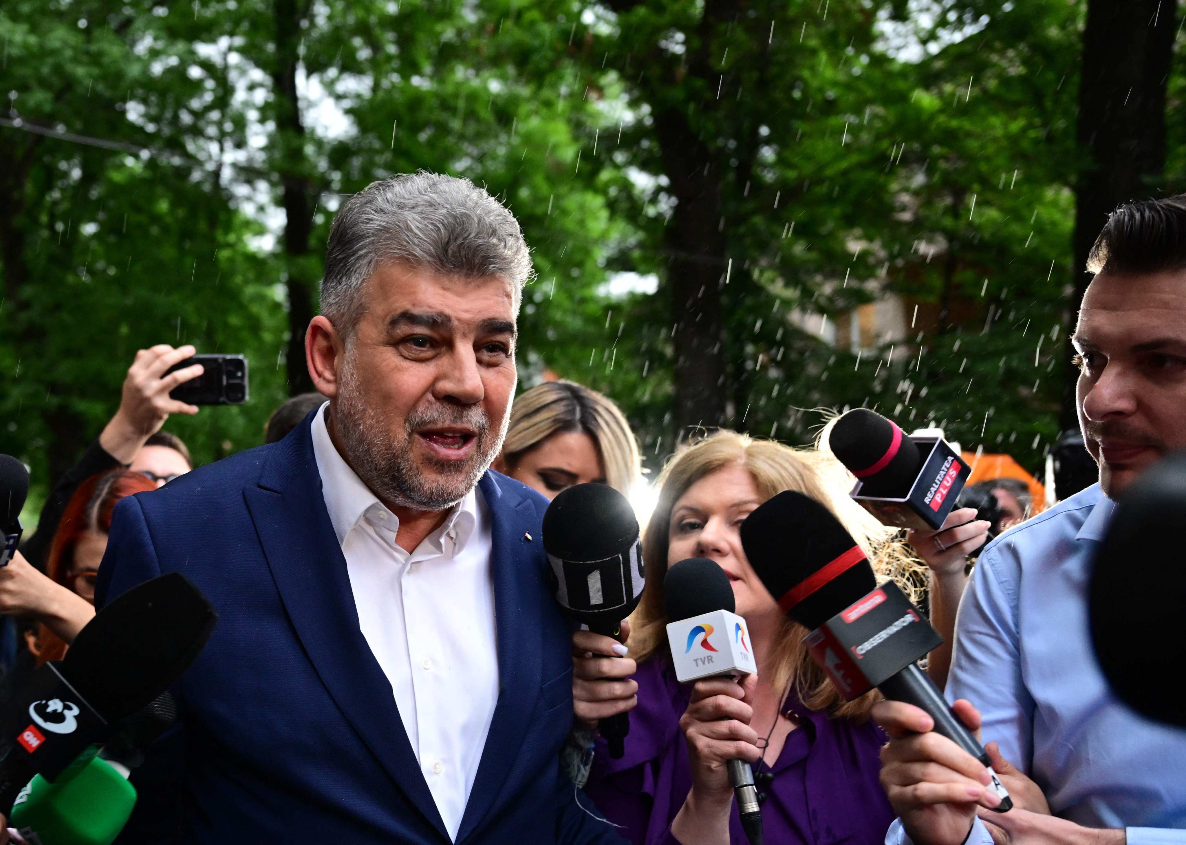 Romanian Prime Minister Marcel Ciolacu. Photo: AFP
