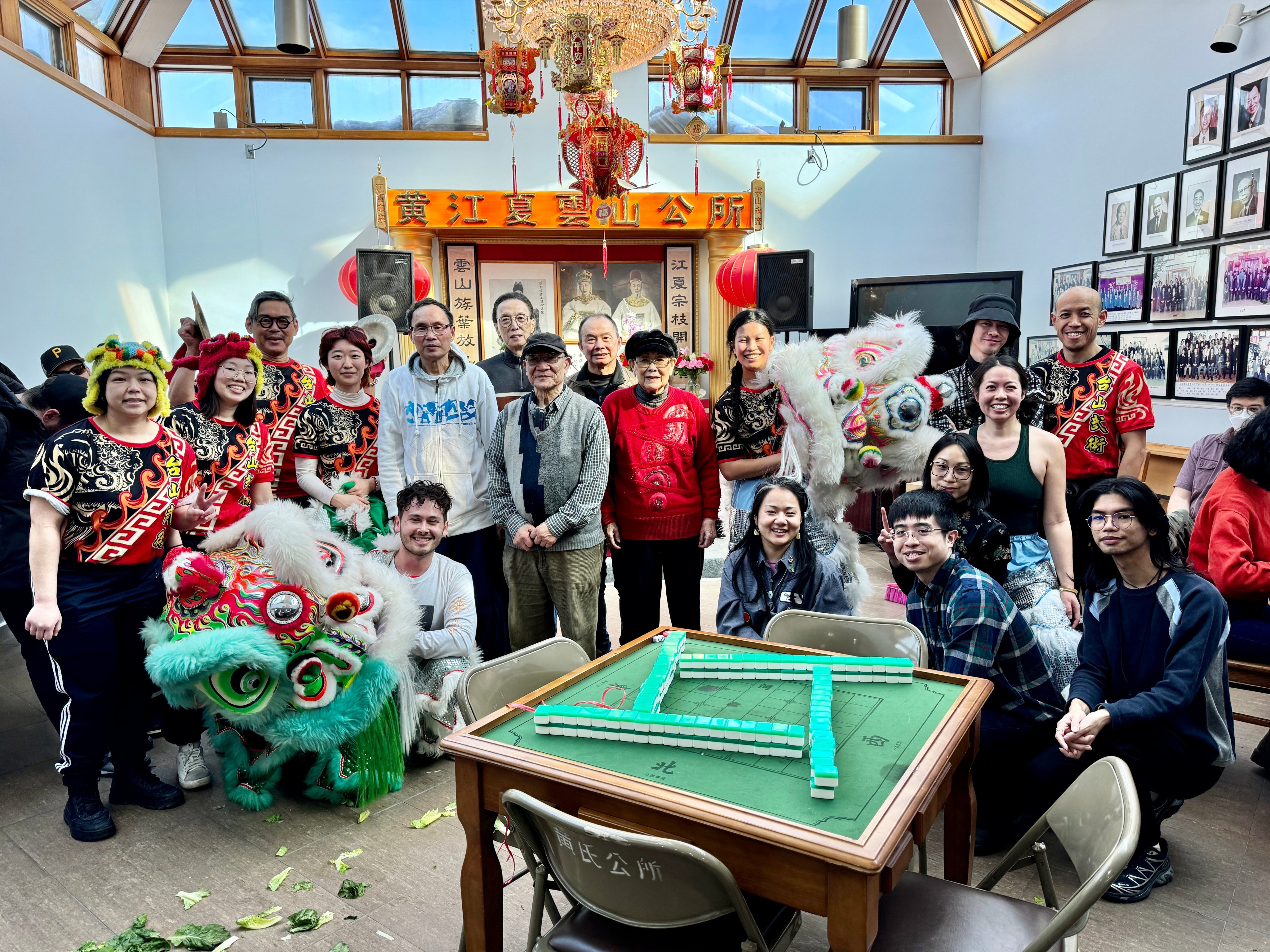 People attend a Toronto Chinatown Land Trust mahjong fundraising event at the Wong Association of Ontario. Photo: Maylynn Quan