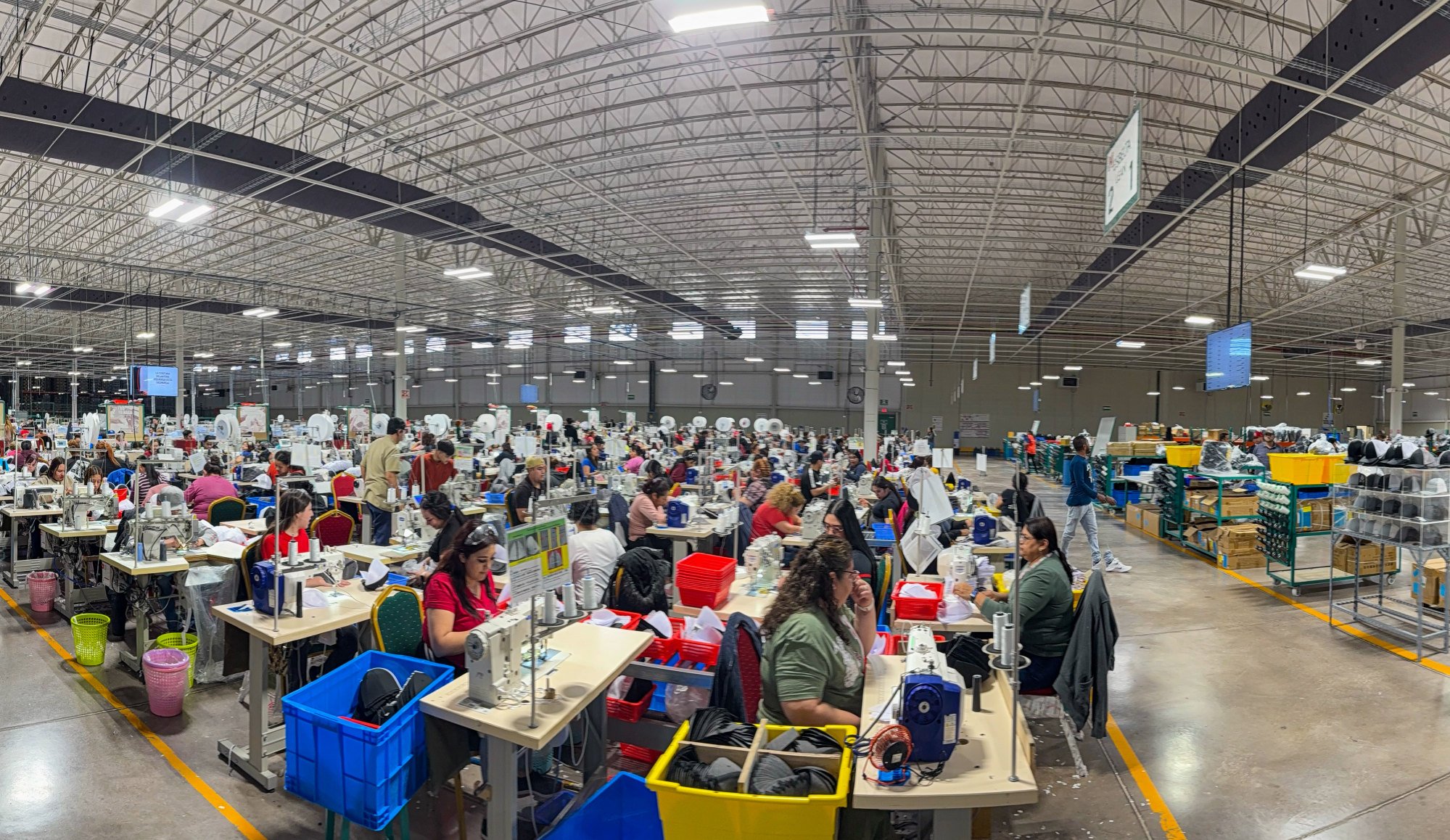 Mainland Headwear’s factory in Mexico. Pauline Ngan has said she learned to take a softer approach when dealing with workers from the country. Photo: Handout Mainland Headwear’s factory in Mexico. Pauline Ngan has said she learned to take a softer approach when dealing with workers from the country. Photo: Handout