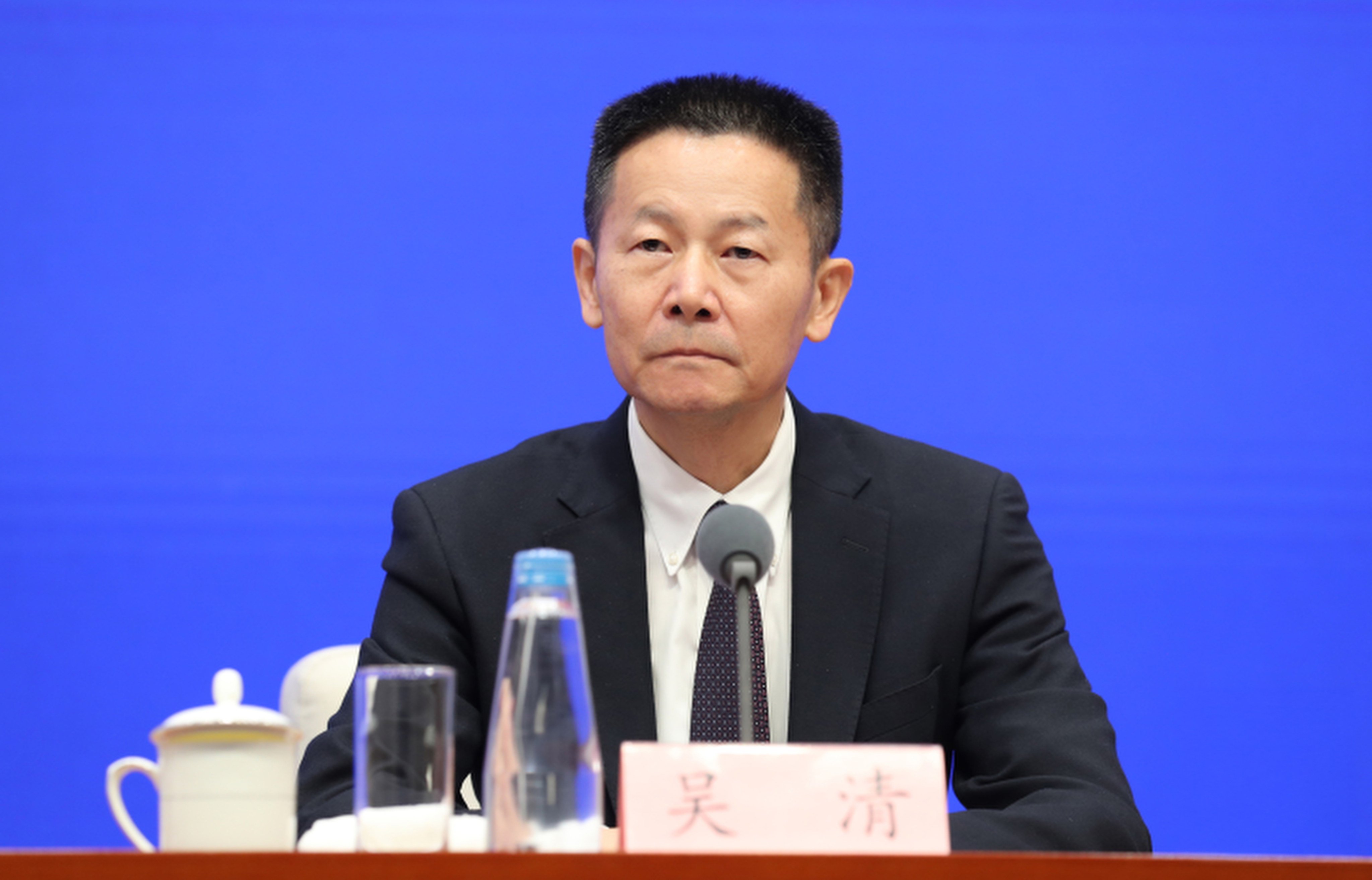 Wu Qing, chairman of the China Securities Regulatory Commission. Photo: SCIO