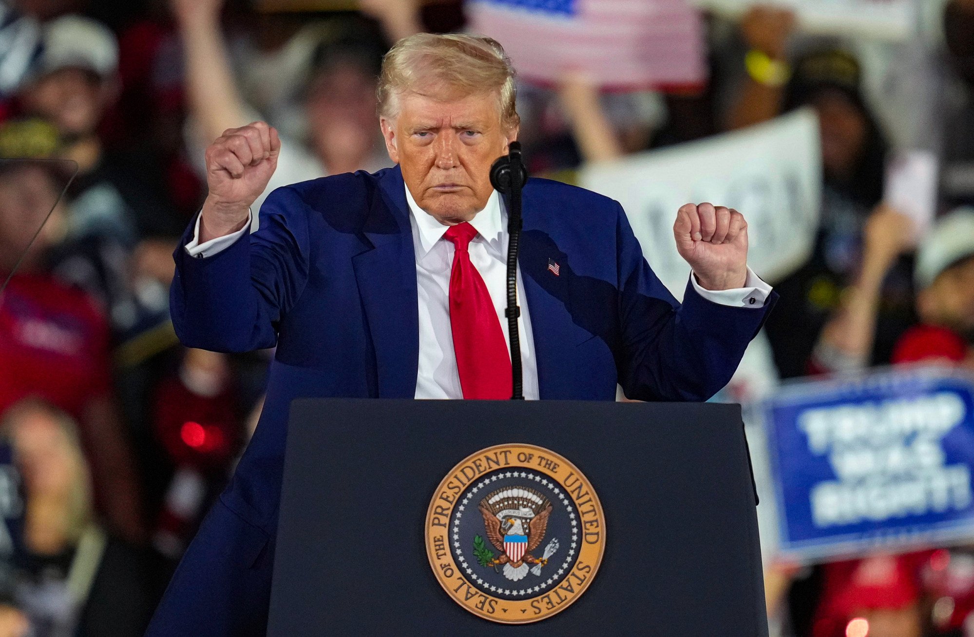 President Donald Trump’s harshest tariff moves have been directed at China. Photo: AP President Donald Trump’s harshest tariff moves have been directed at China. Photo: AP