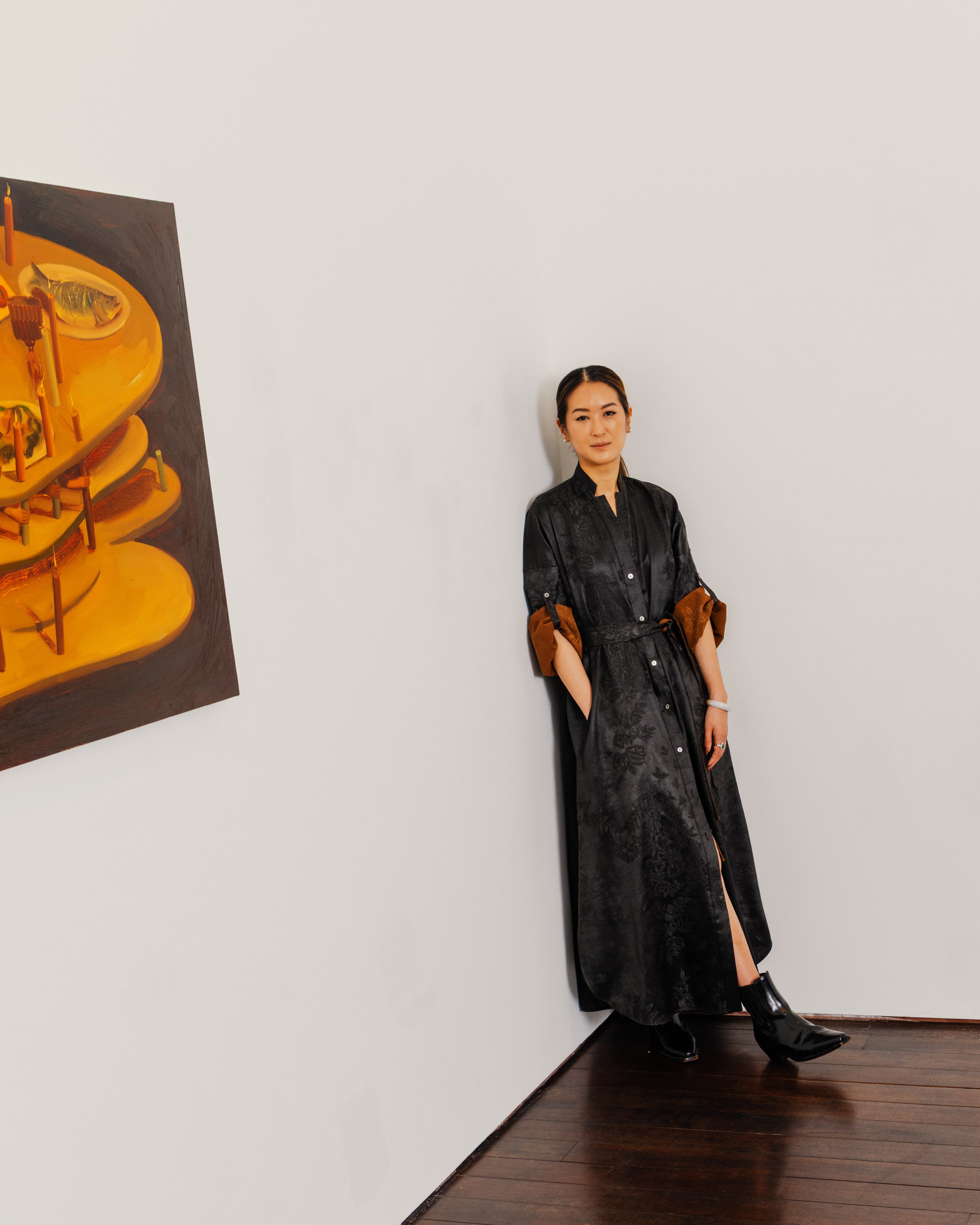Artist Dominique Fung at the Massimo de Carlo gallery in Tai Kwun, Hong Kong. Photo: Jocelyn Tam